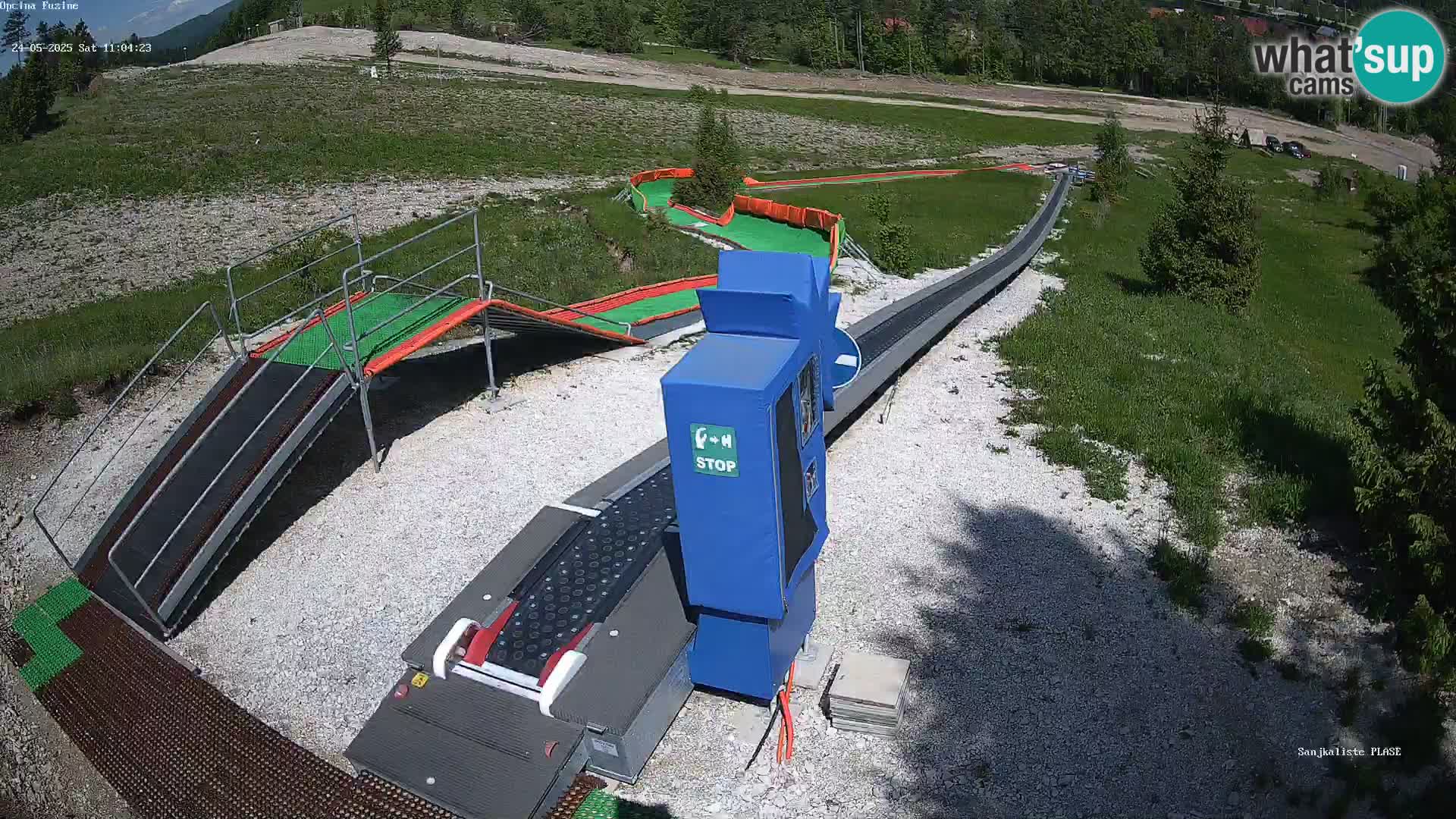 Webcam en direct Piste de luge de Fužine – Croatie