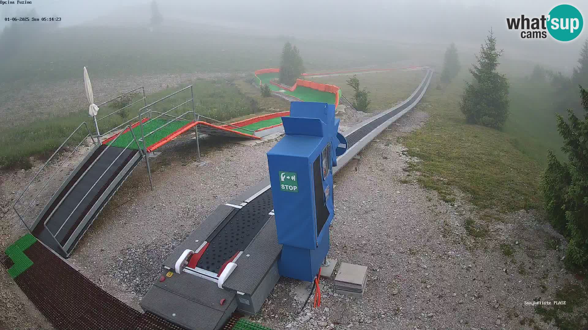 Live webcam Pista da slittino Fužine – Croazia