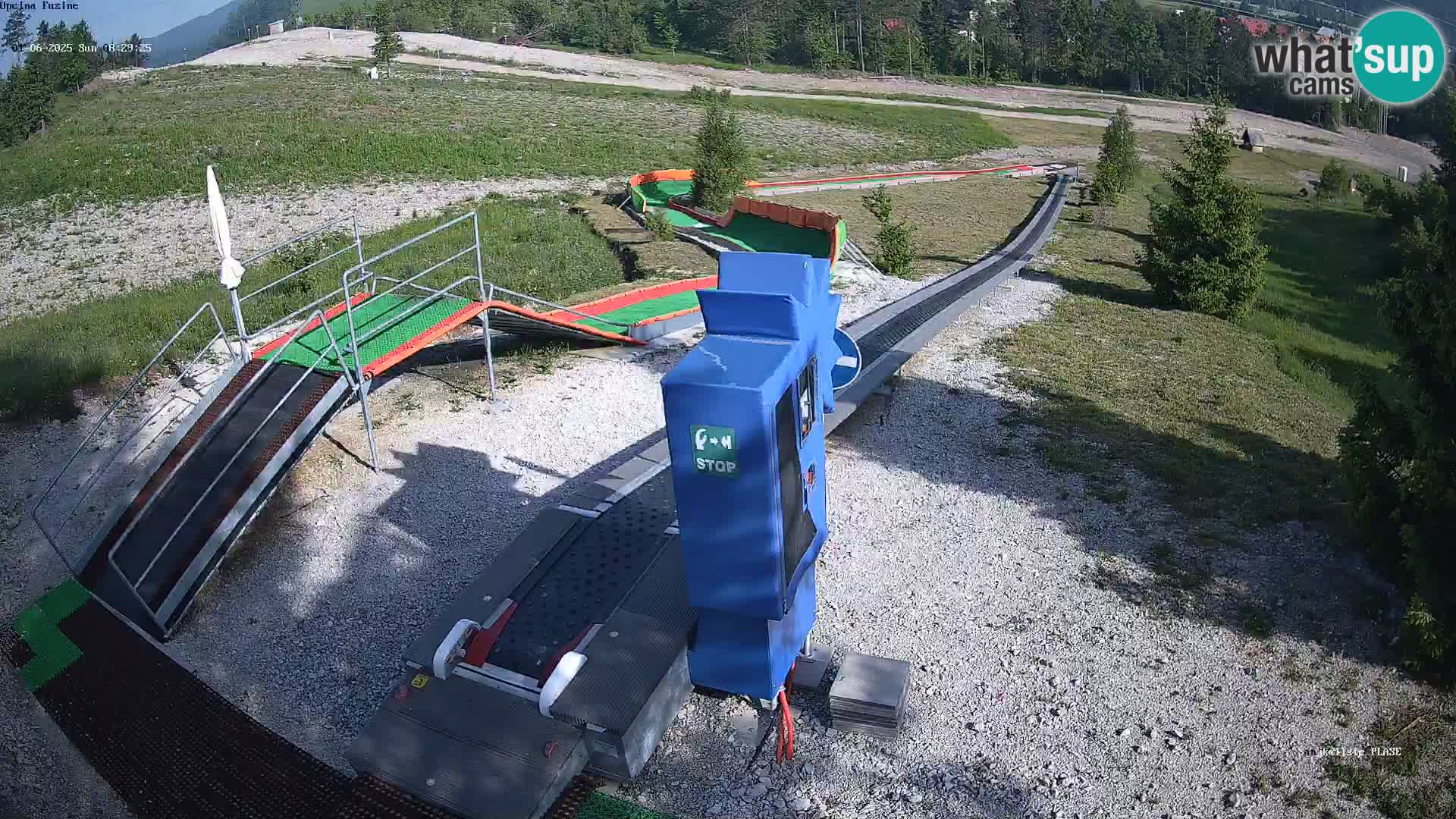 Live webcam Fužine toboggan run – Croatia