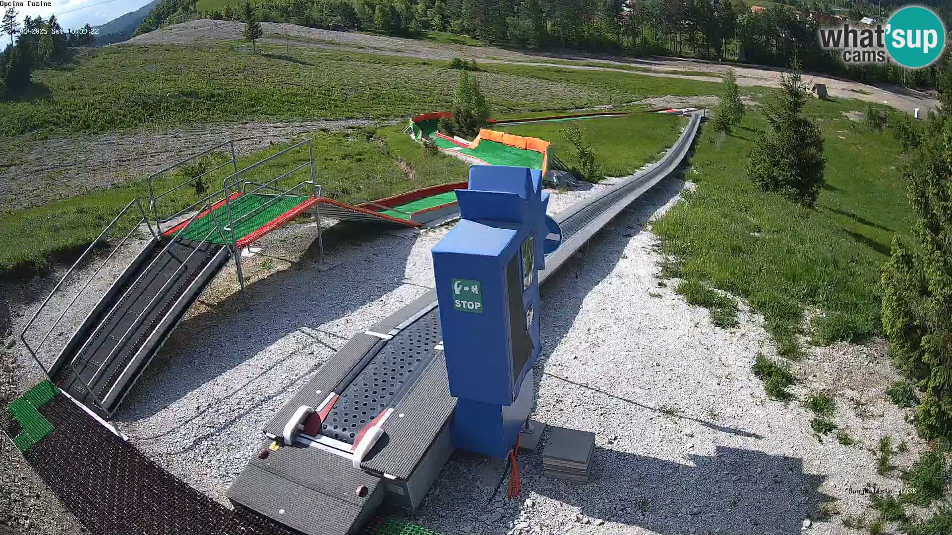 Live webcam Fužine toboggan run – Croatia