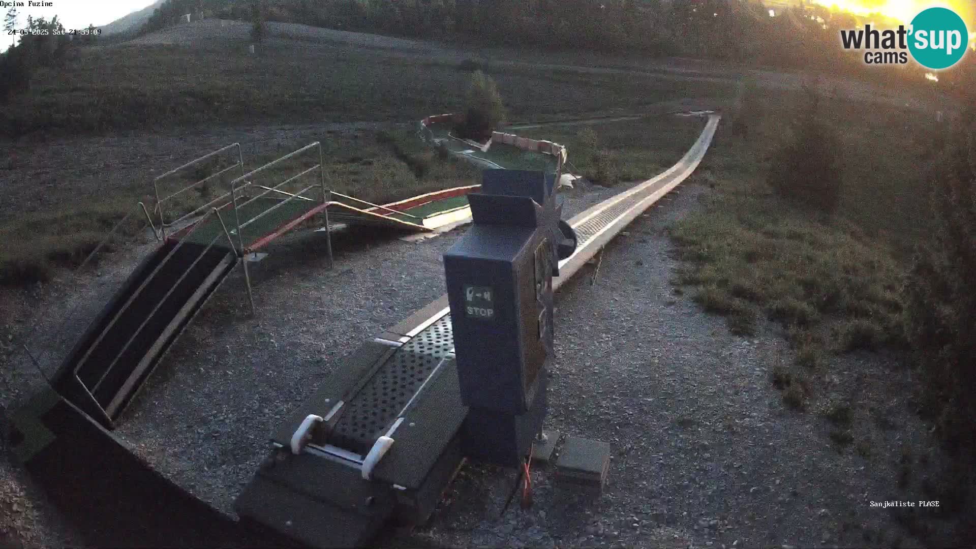 Webcam en direct Piste de luge de Fužine – Croatie