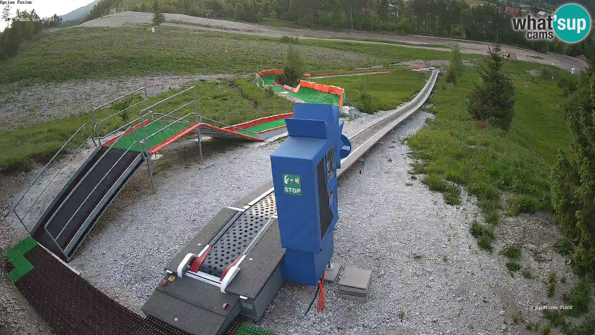 Live webcam Fužine toboggan run – Croatia