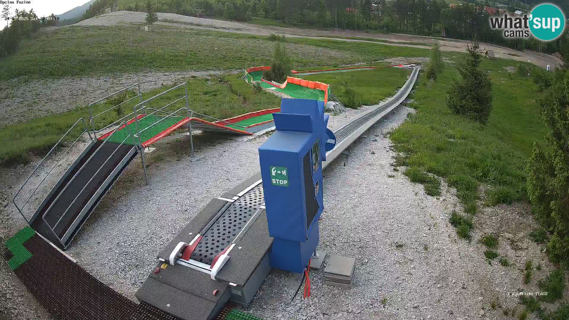 Live webcam Pista da slittino Fužine – Croazia