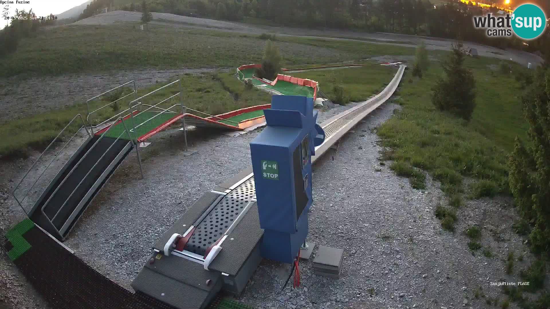 Live webcam Fužine toboggan run – Croatia