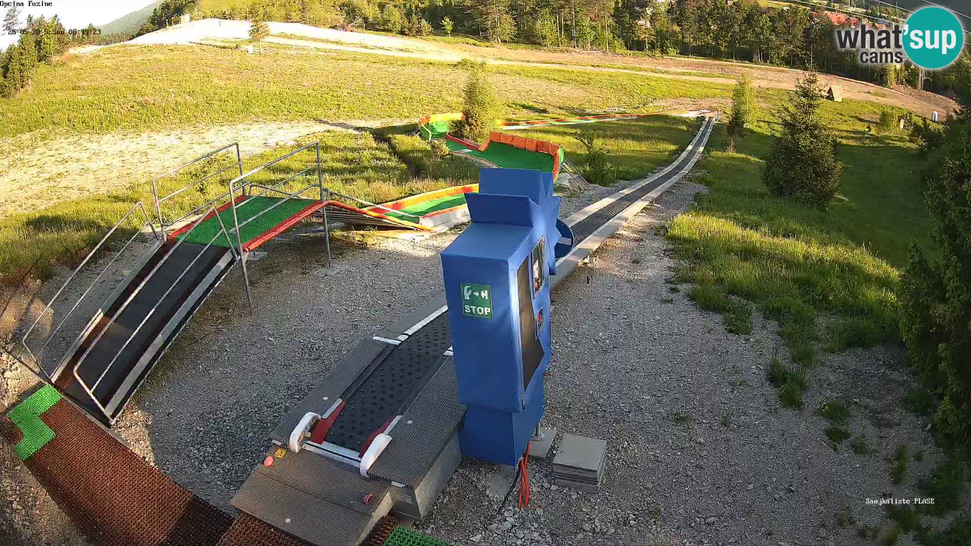 Live webcam Pista da slittino Fužine – Croazia