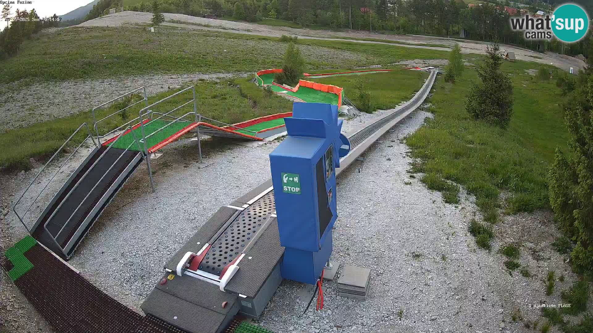 Live webcam Pista da slittino Fužine – Croazia