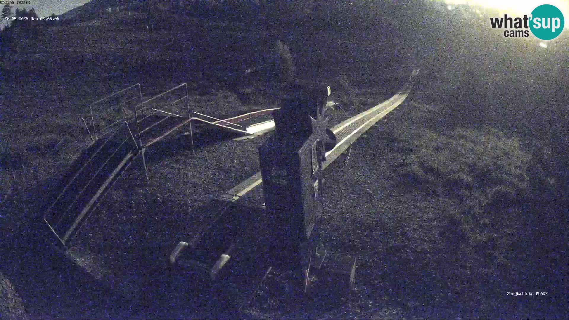 Live webcam Pista da slittino Fužine – Croazia