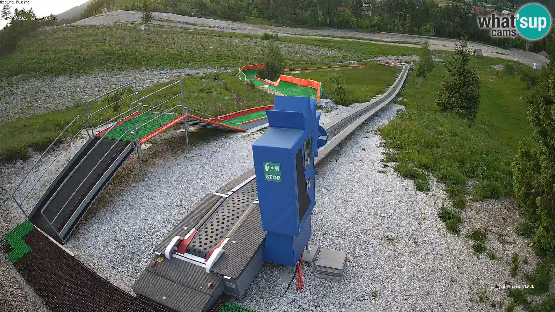 Live webcam Pista da slittino Fužine – Croazia