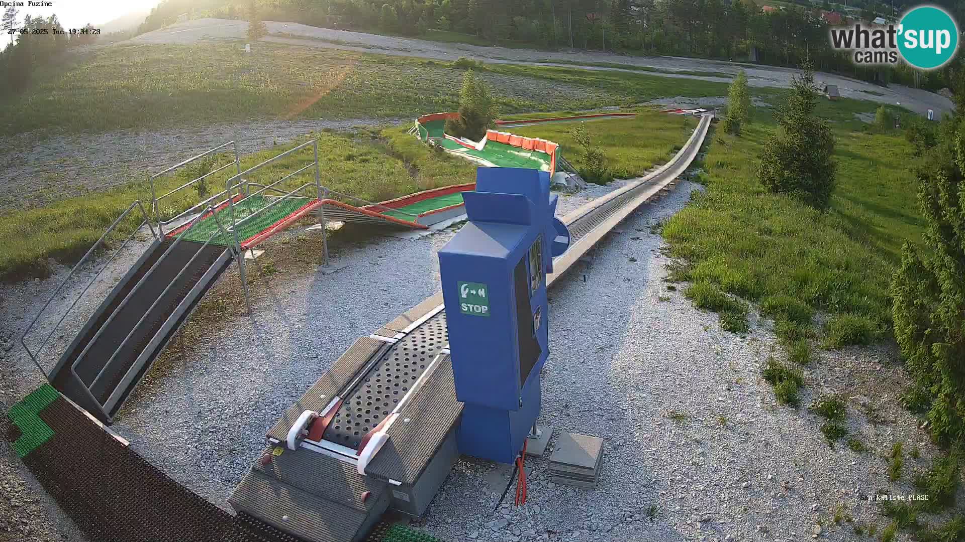 Live webcam Pista da slittino Fužine – Croazia