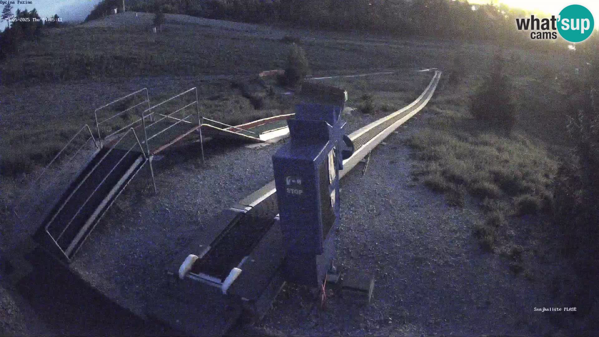 Live webcam Pista da slittino Fužine – Croazia