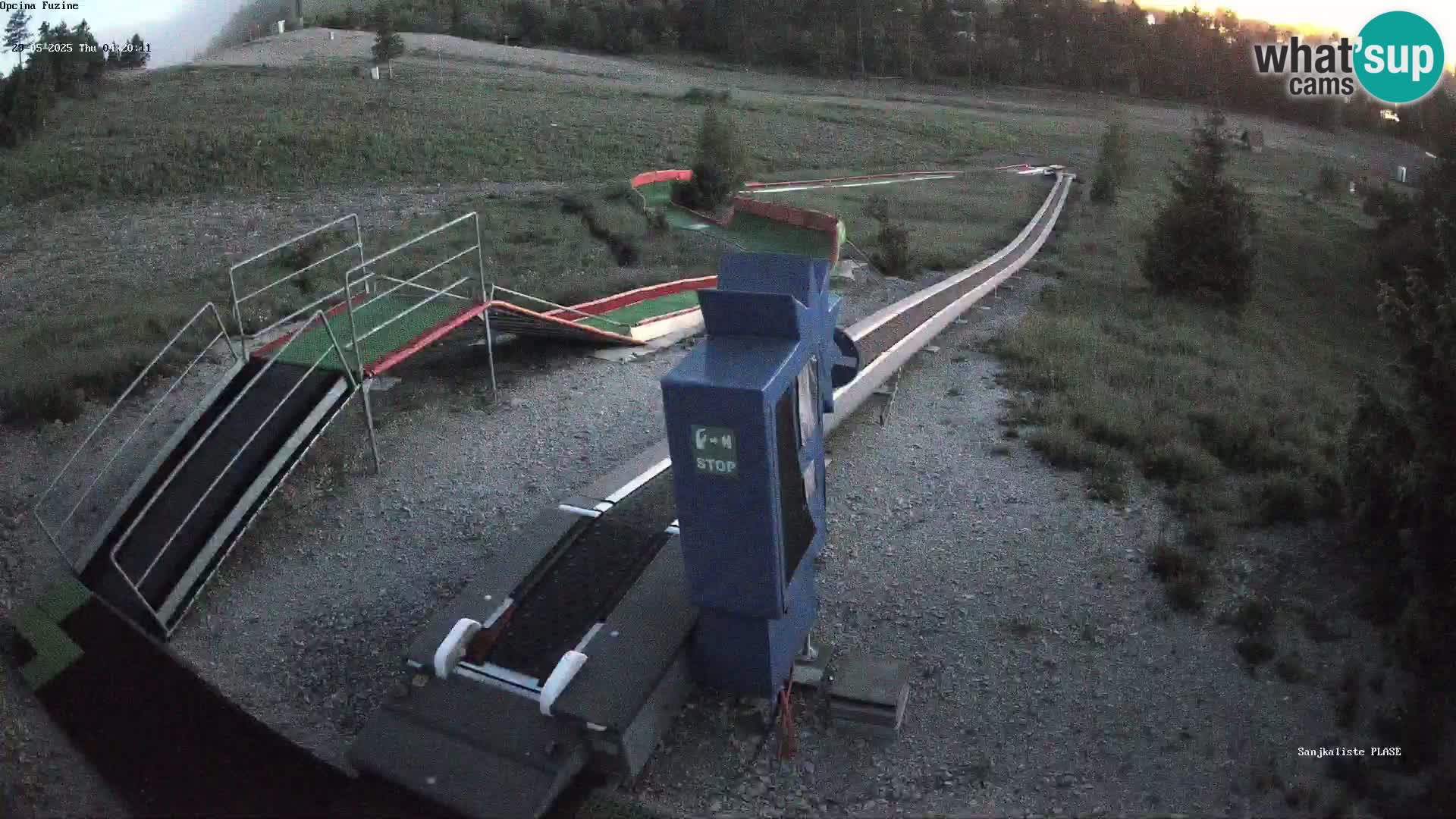 Webcam en direct Piste de luge de Fužine – Croatie