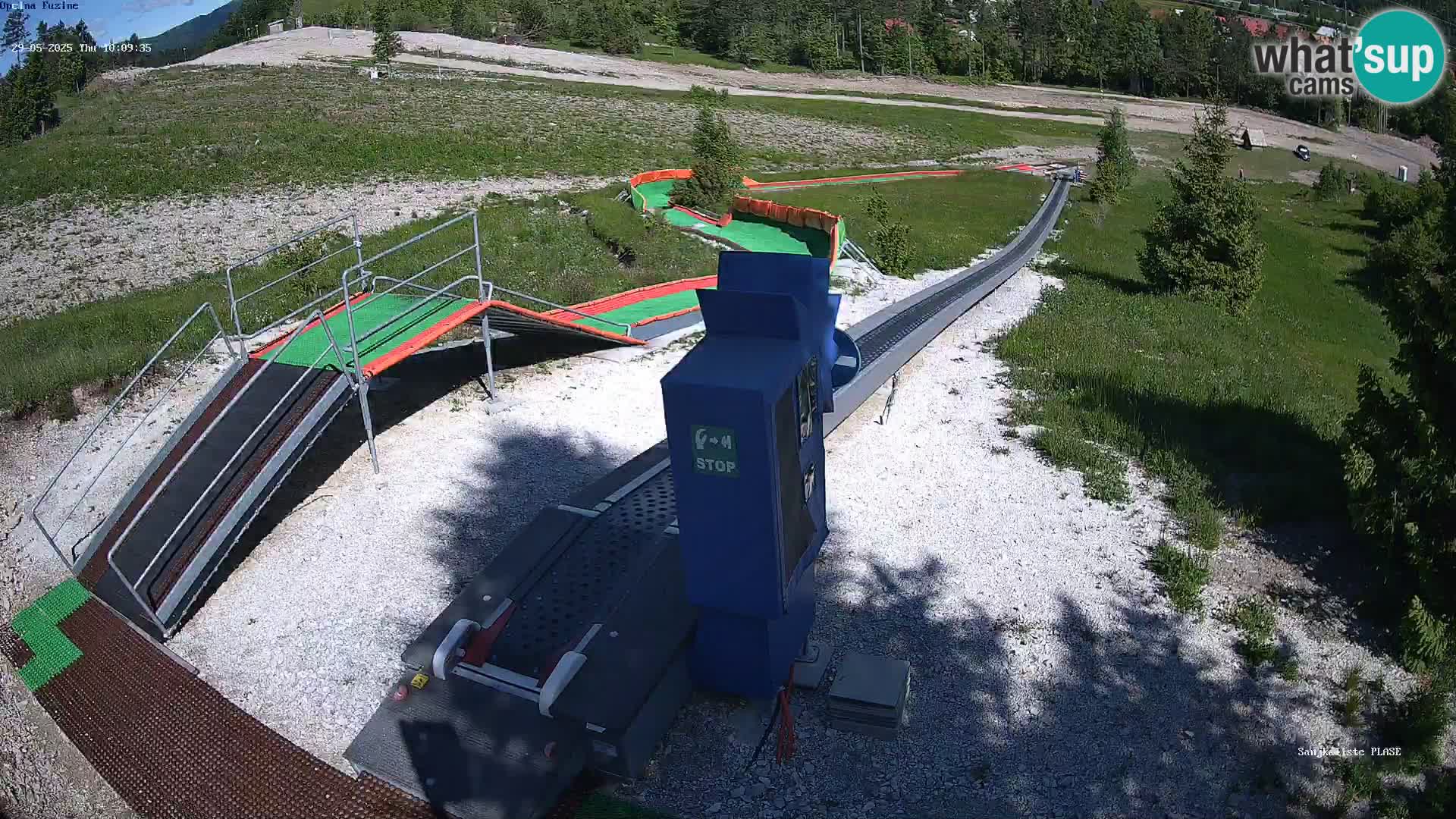 Live webcam Pista da slittino Fužine – Croazia