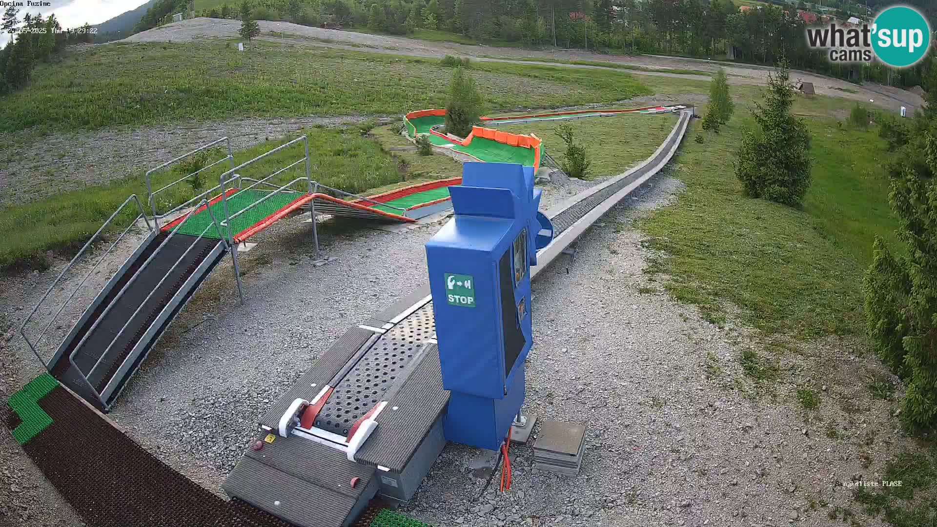 Live webcam Pista da slittino Fužine – Croazia