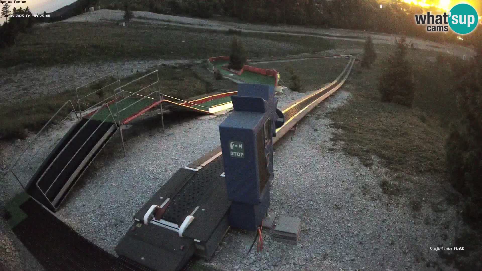 Live webcam Pista da slittino Fužine – Croazia