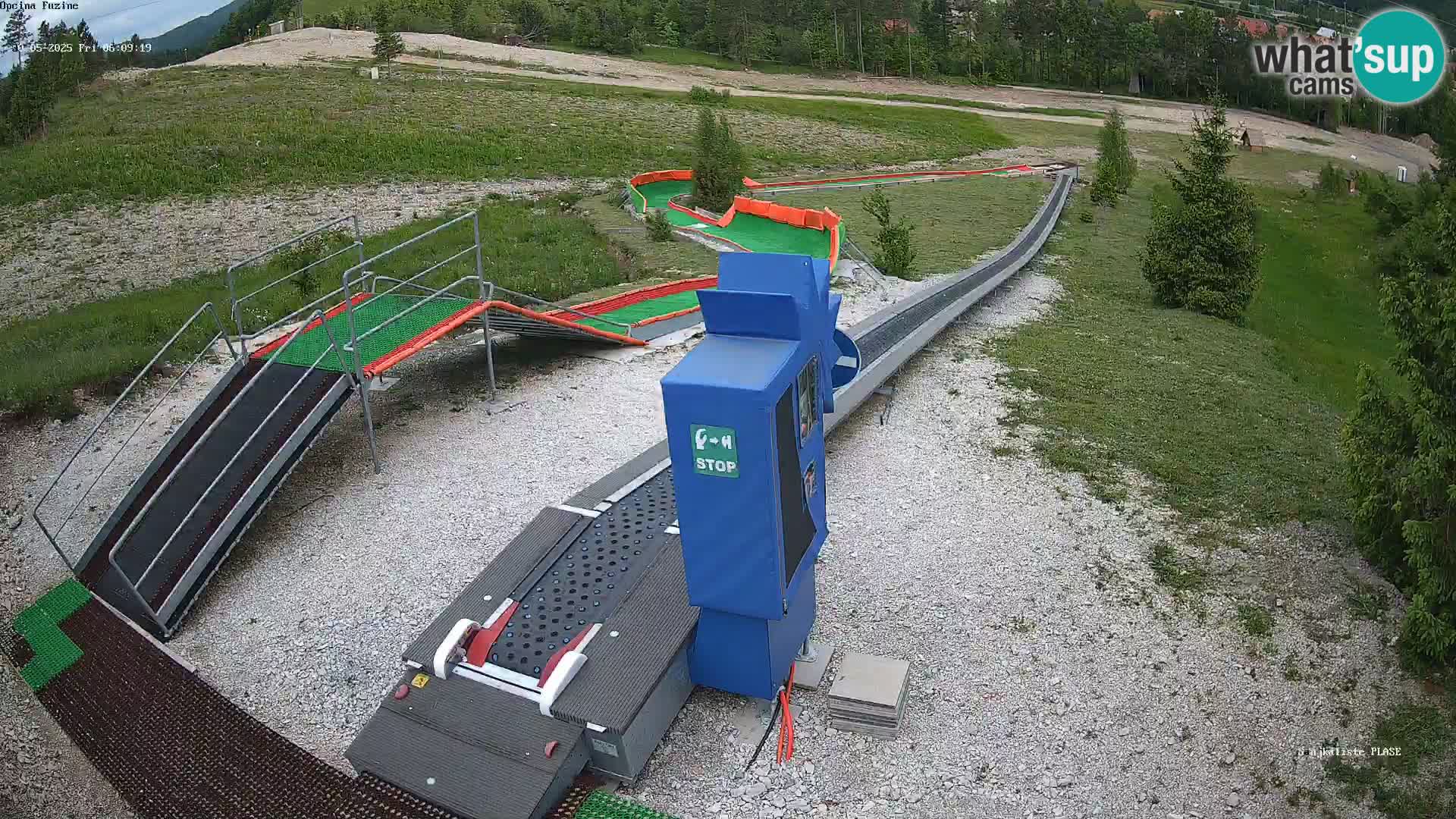 Live webcam Pista da slittino Fužine – Croazia