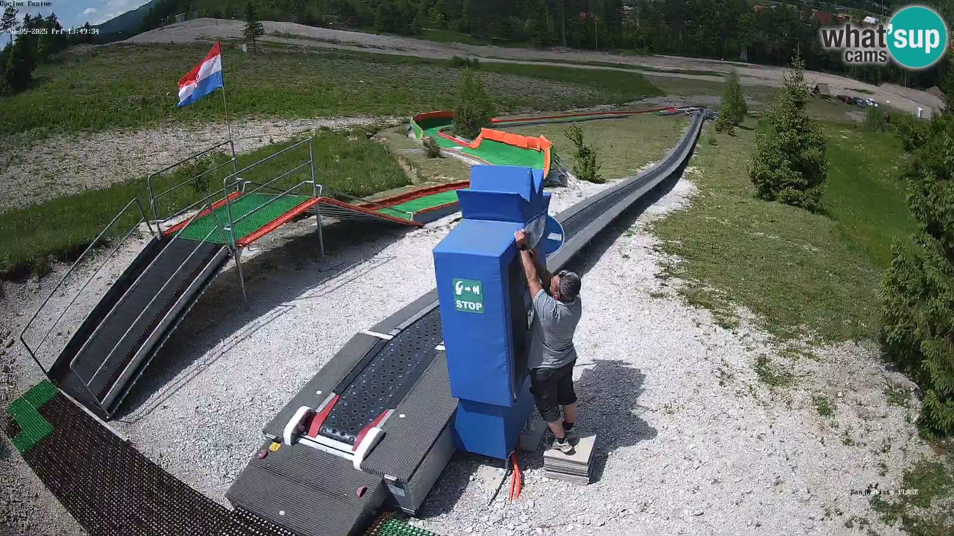 Live webcam Fužine toboggan run – Croatia