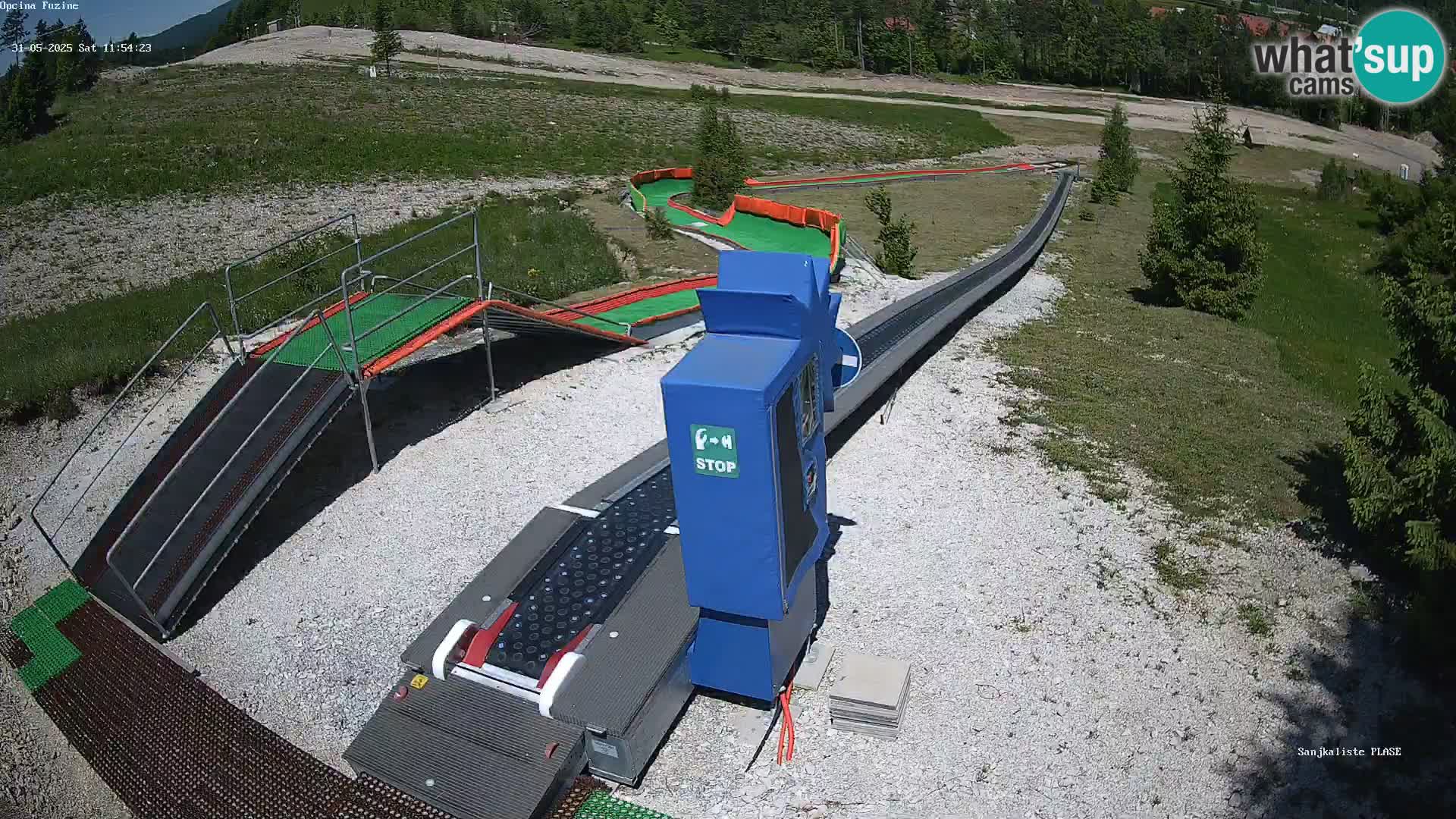 Webcam en direct Piste de luge de Fužine – Croatie