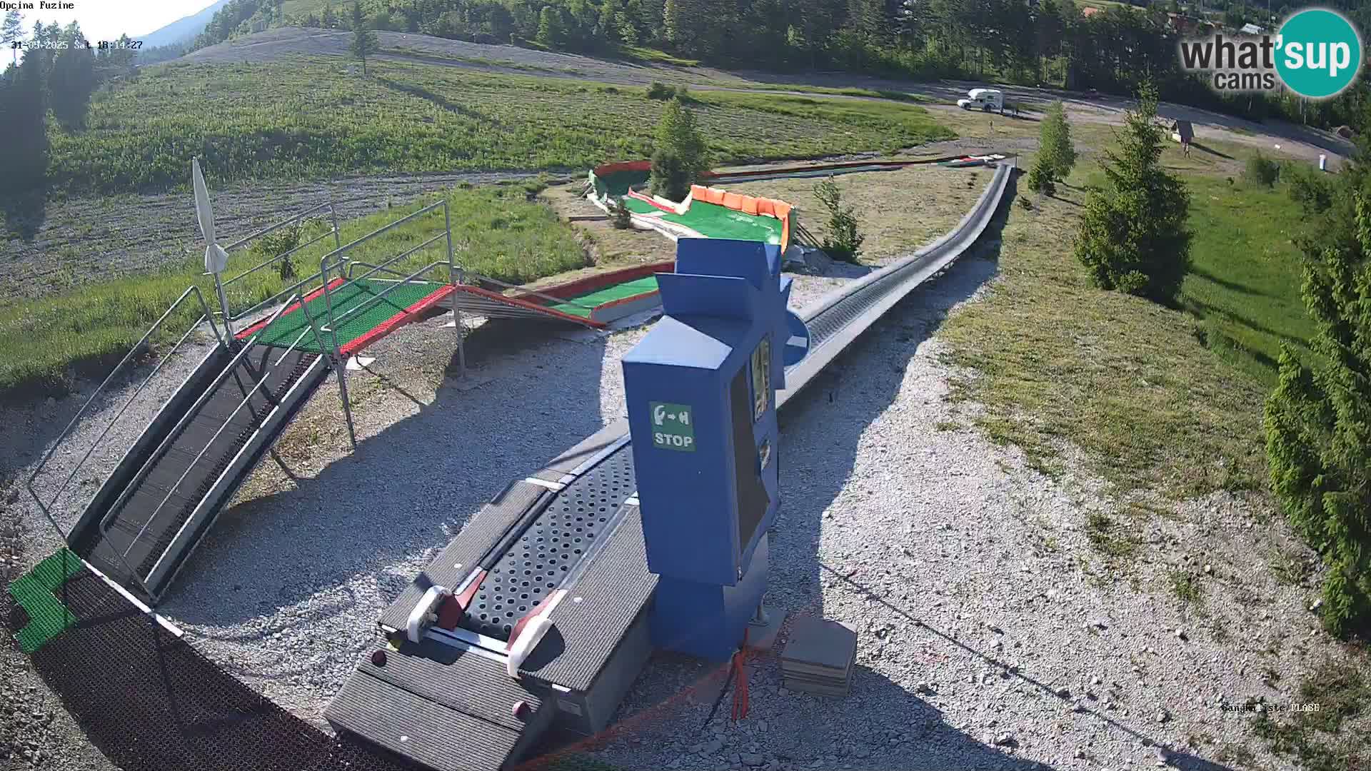Live webcam Fužine toboggan run – Croatia