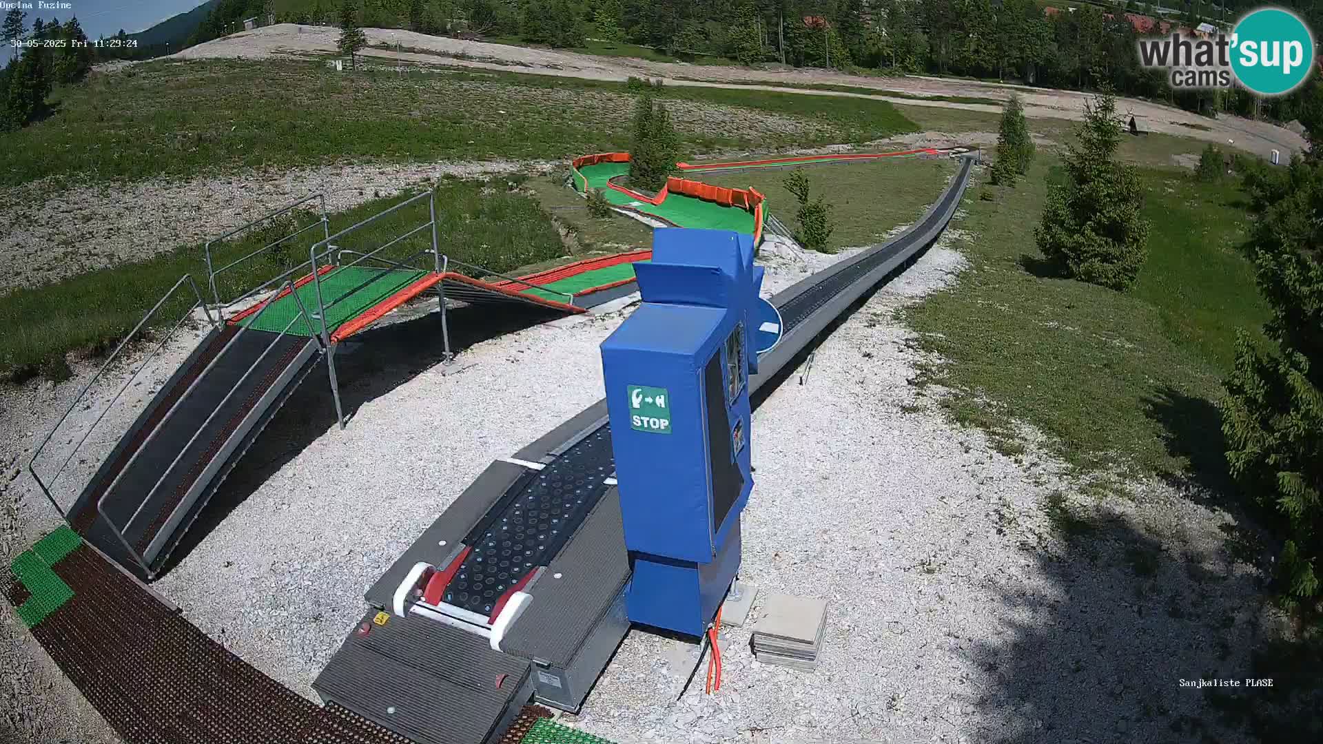 Webcam en direct Piste de luge de Fužine – Croatie