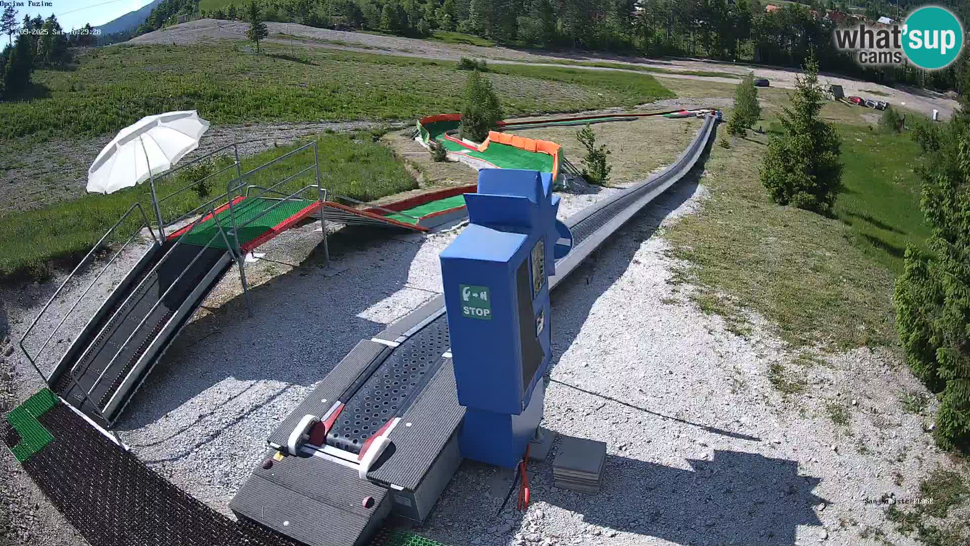 Live webcam Pista da slittino Fužine – Croazia