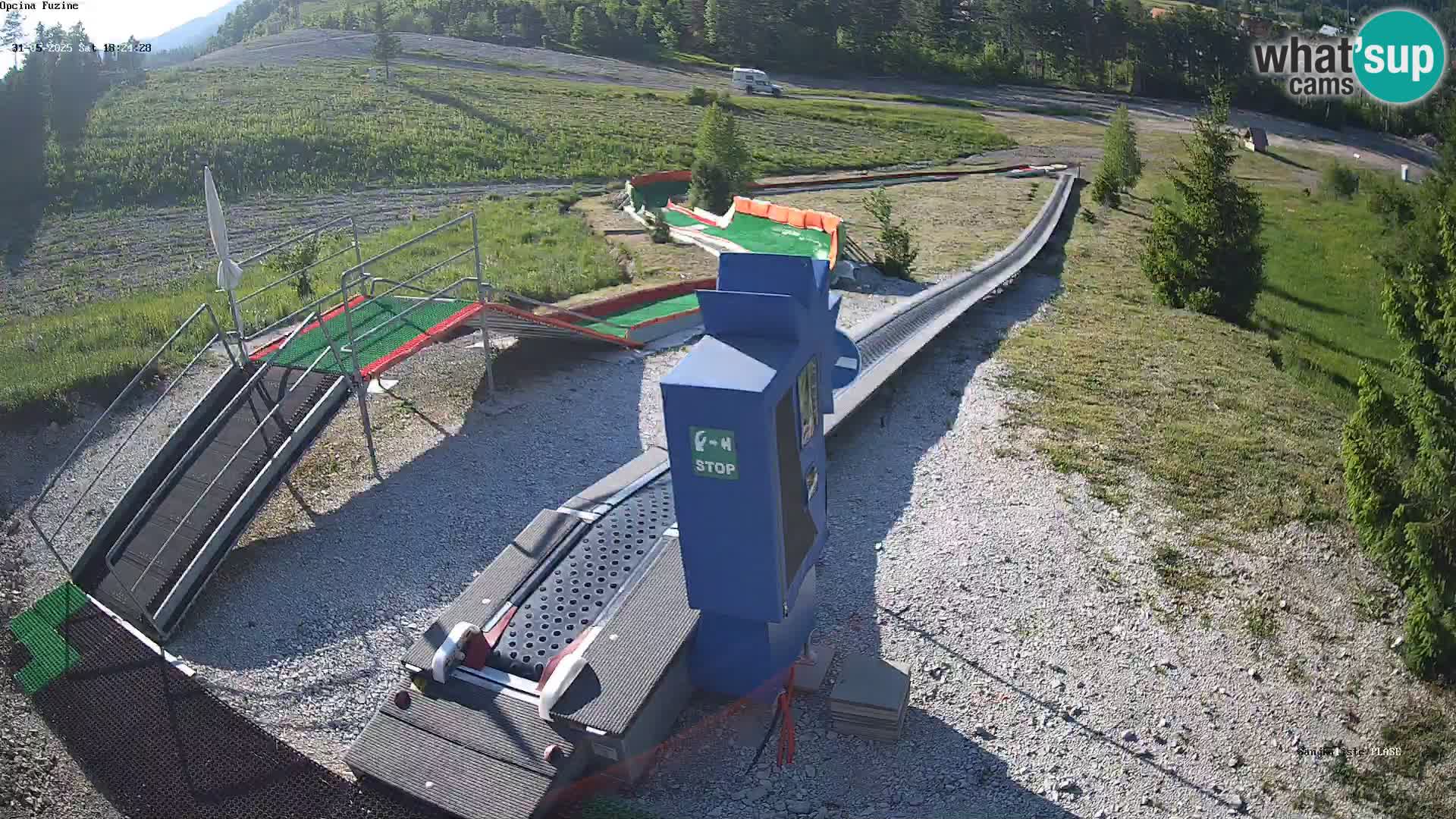 Live webcam Pista da slittino Fužine – Croazia