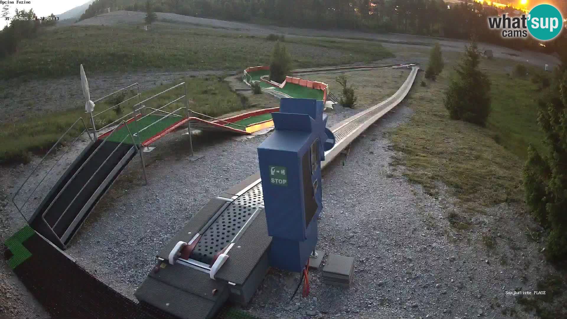 Webcam en direct Piste de luge de Fužine – Croatie