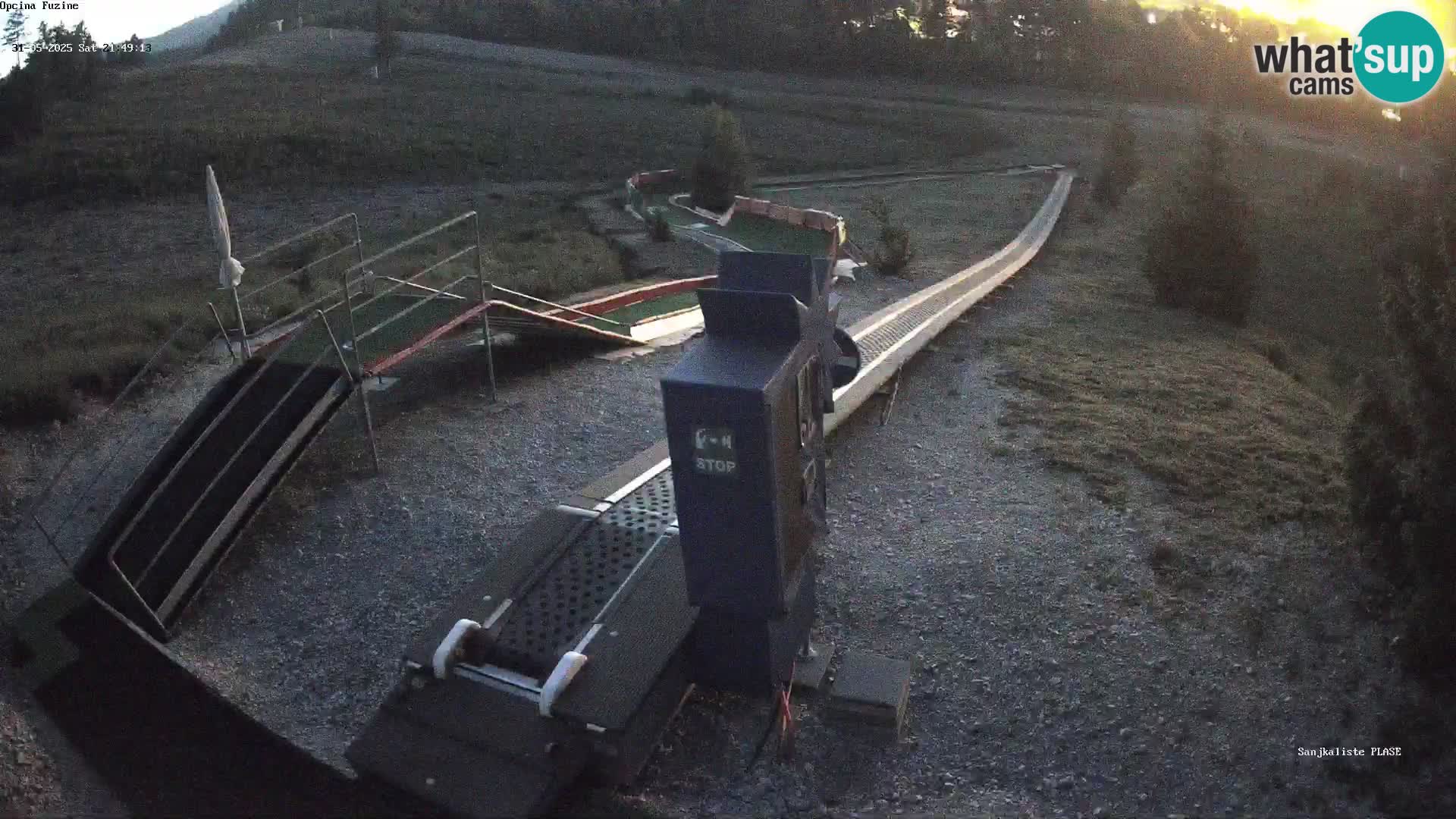 Webcam en direct Piste de luge de Fužine – Croatie