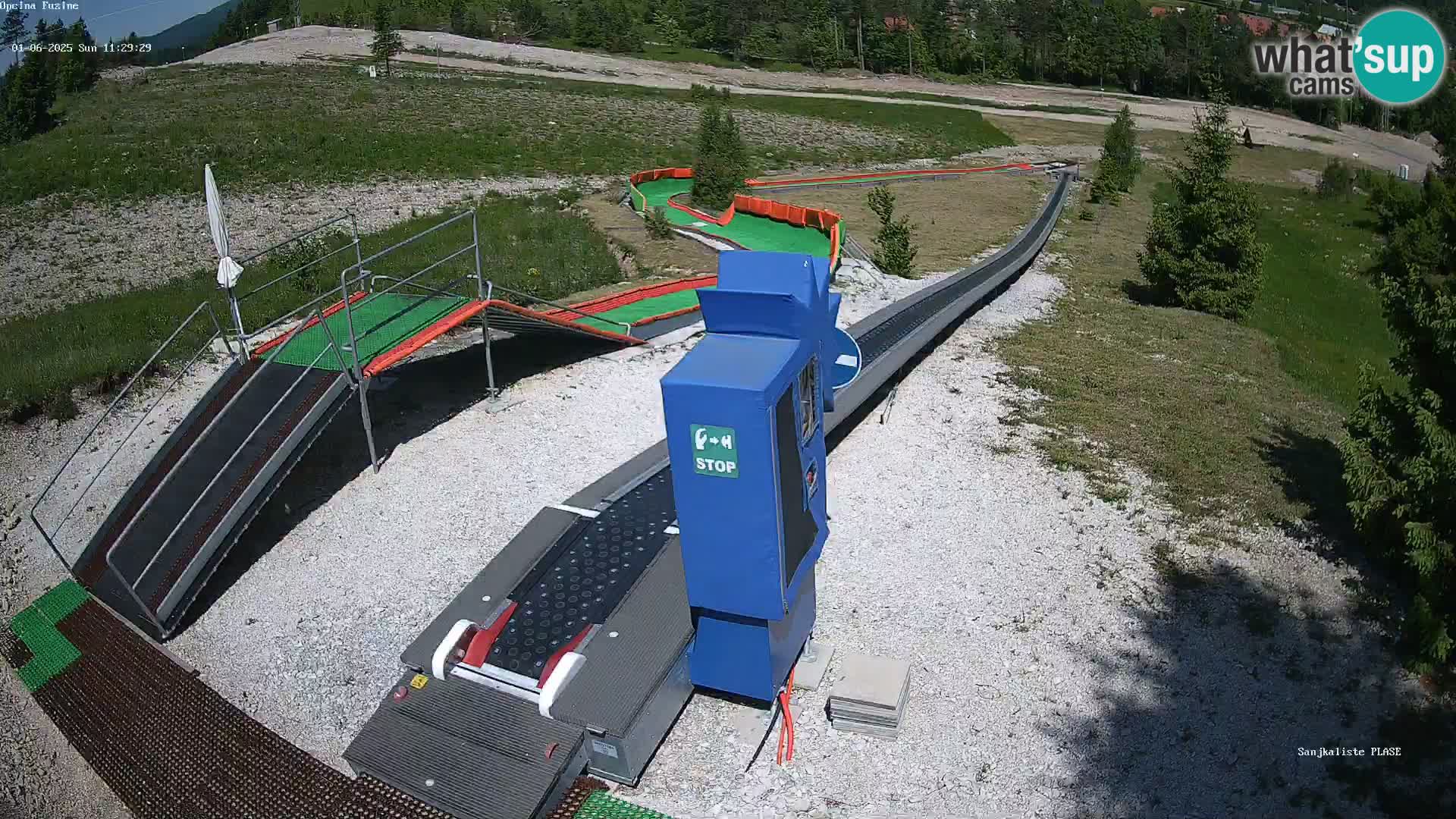 Spletna kamera v živo Sankališče Fužine – Hrvaška