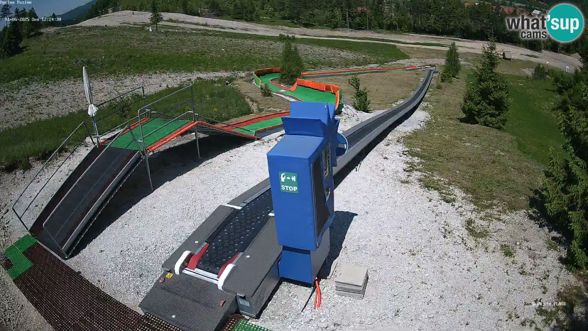 Webcam en direct Piste de luge de Fužine – Croatie