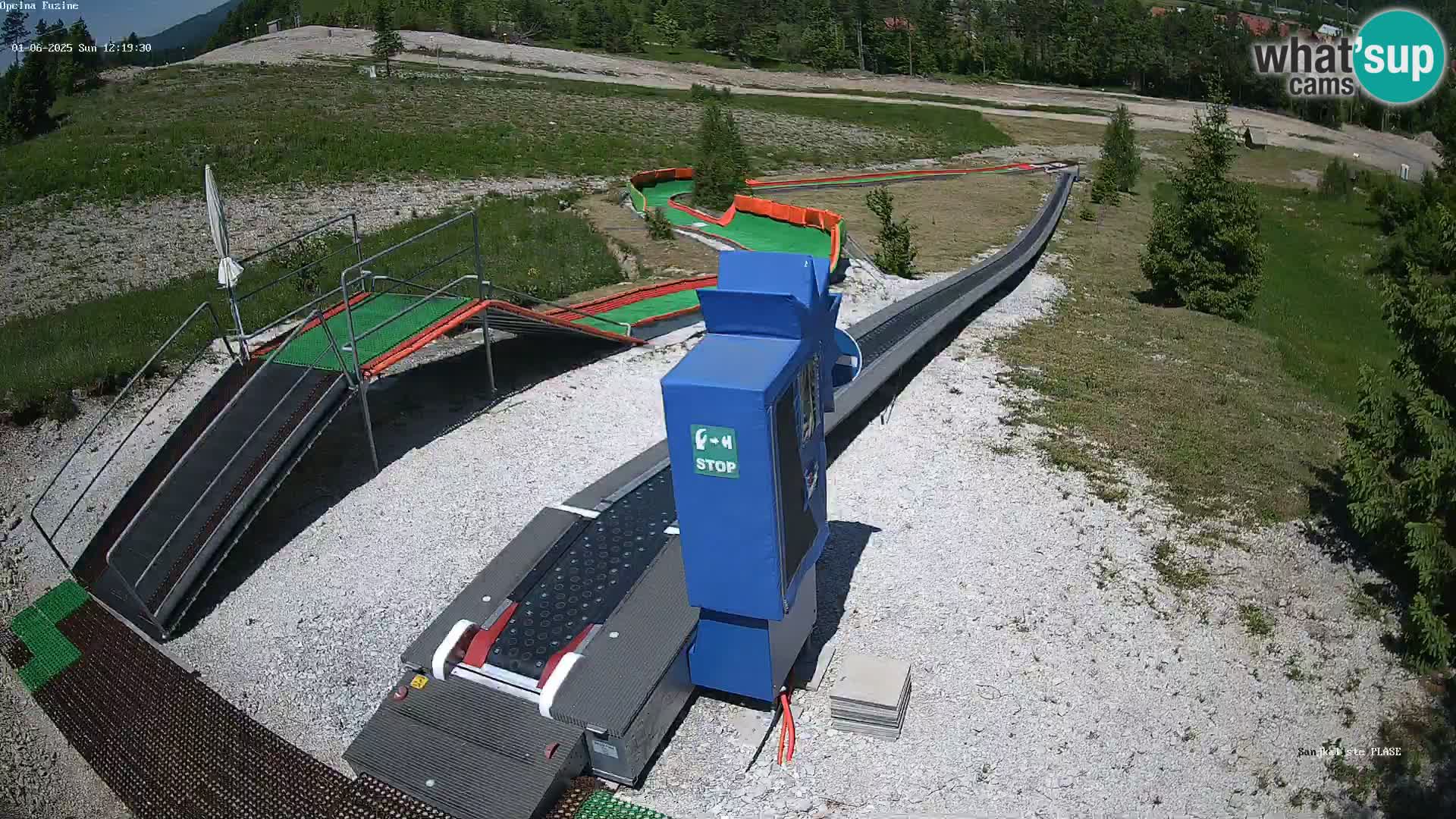 Webcam en direct Piste de luge de Fužine – Croatie