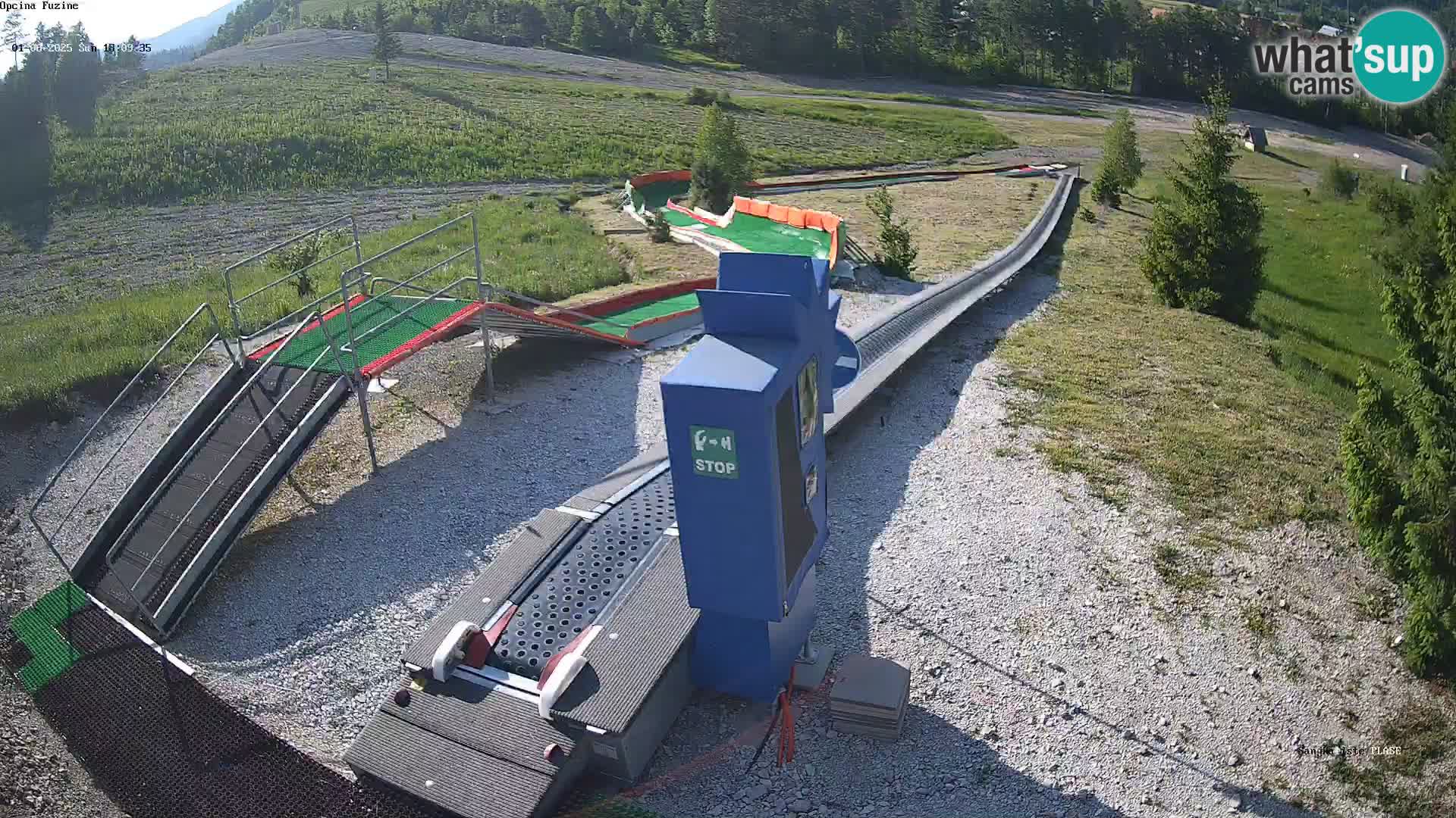 Live webcam Pista da slittino Fužine – Croazia