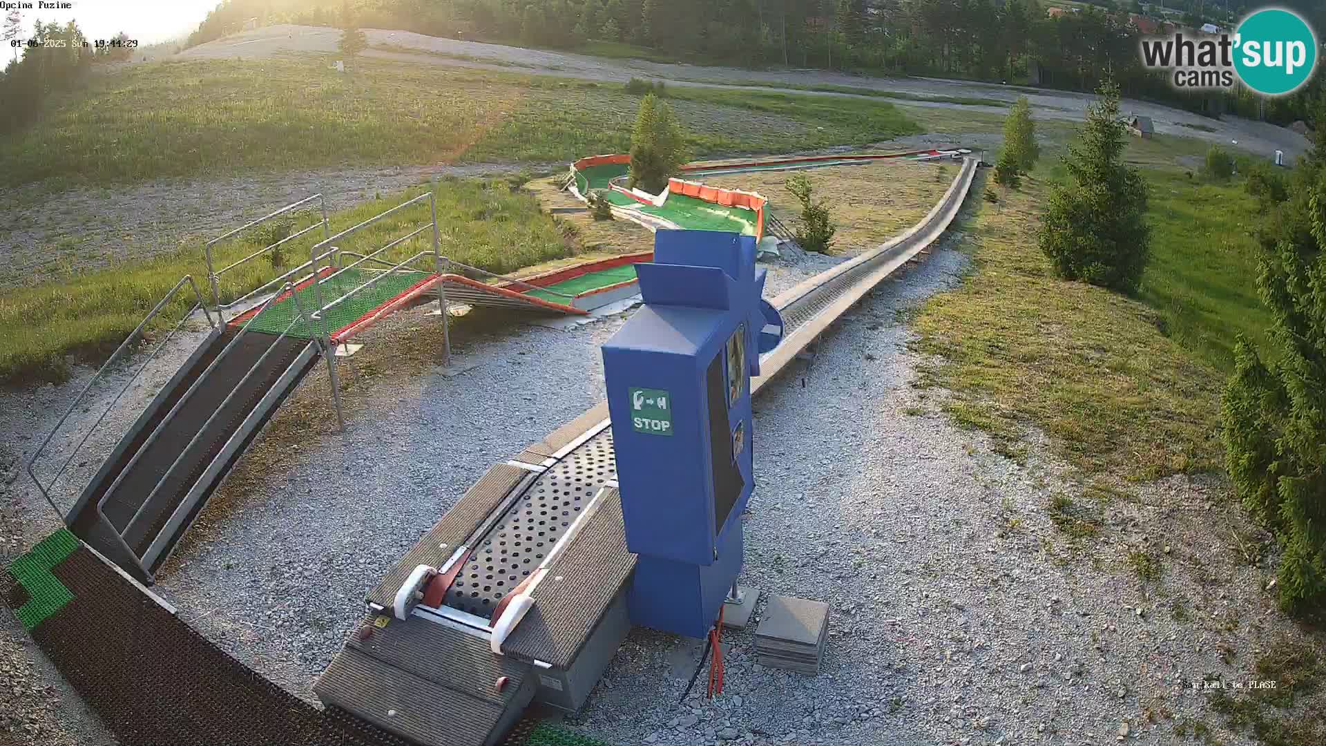 Live webcam Pista da slittino Fužine – Croazia