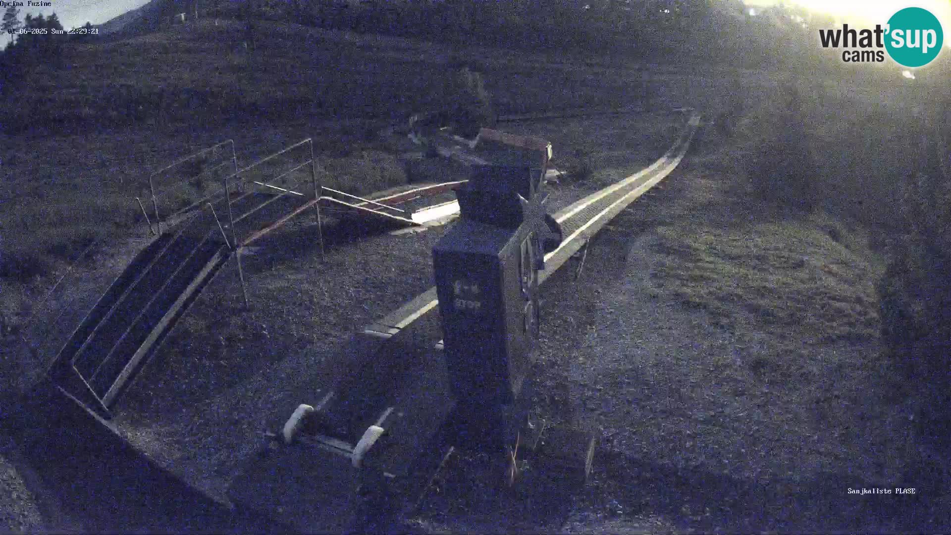 Live webcam Fužine toboggan run – Croatia