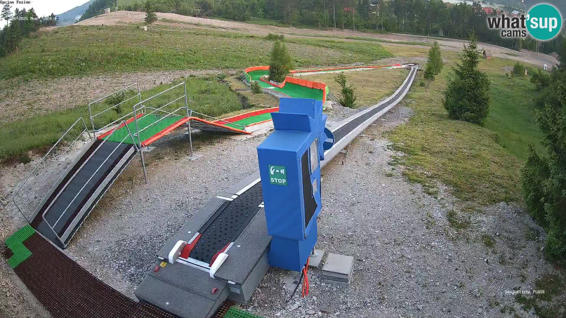 Webcam en direct Piste de luge de Fužine – Croatie