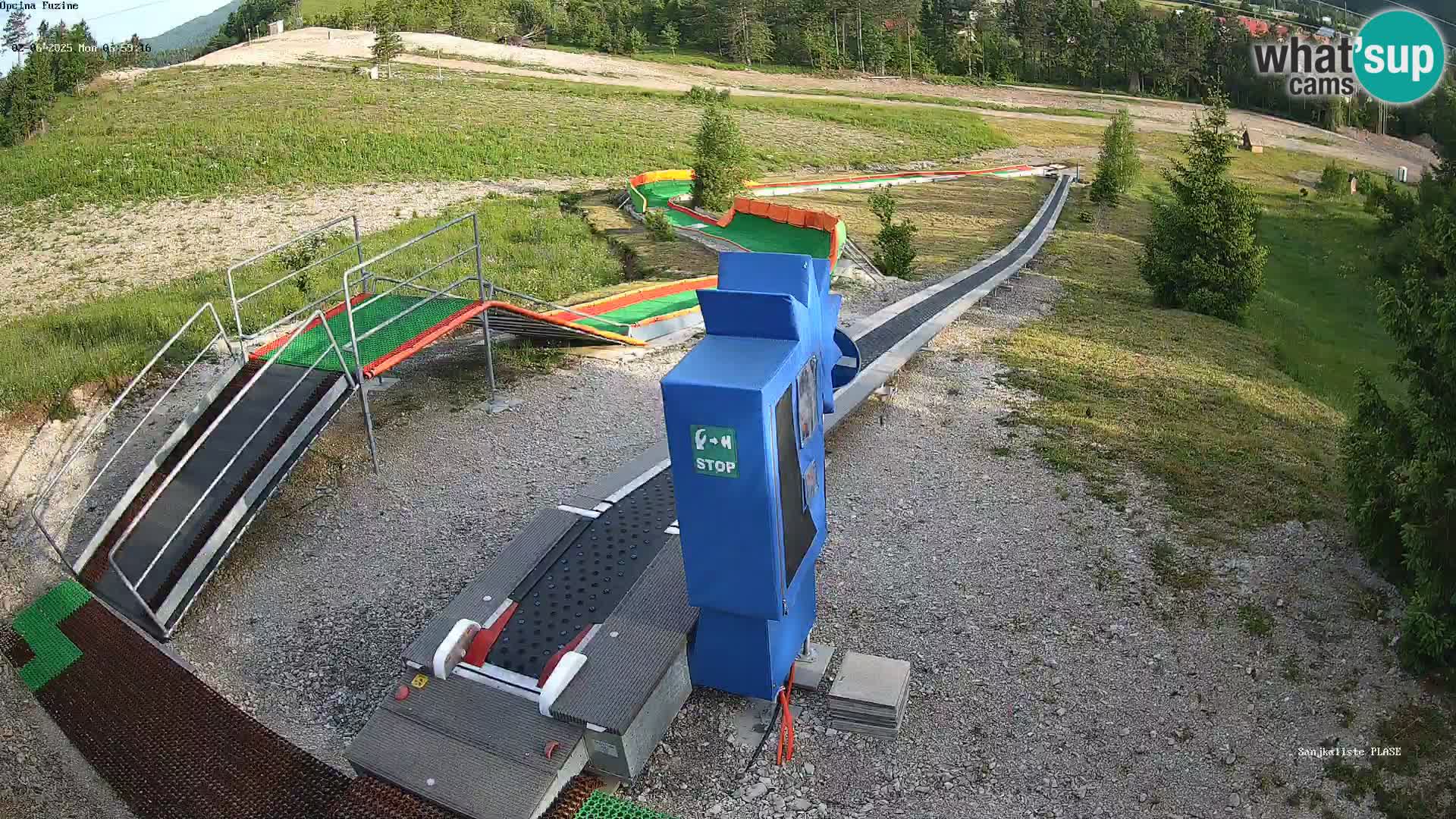 Live webcam Pista da slittino Fužine – Croazia