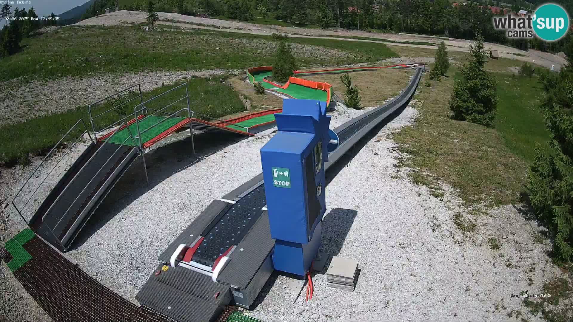 Webcam en direct Piste de luge de Fužine – Croatie