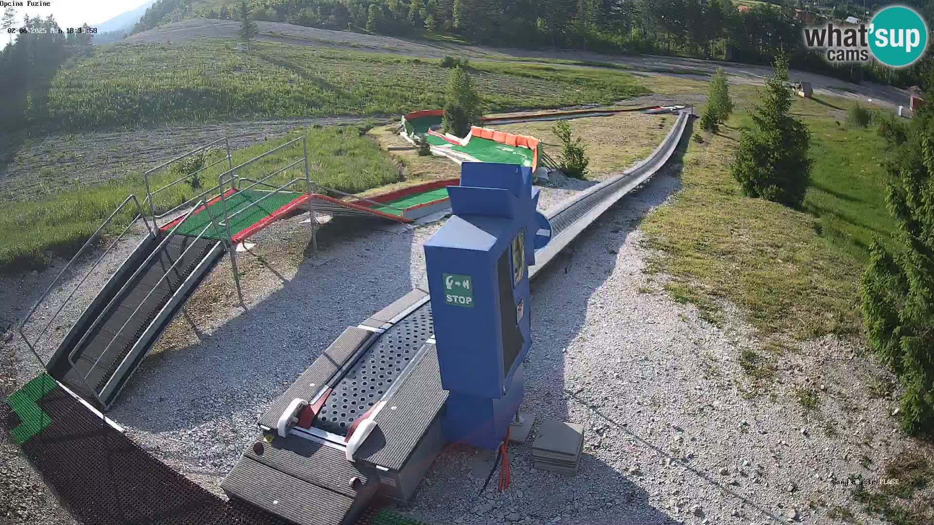Webcam en direct Piste de luge de Fužine – Croatie