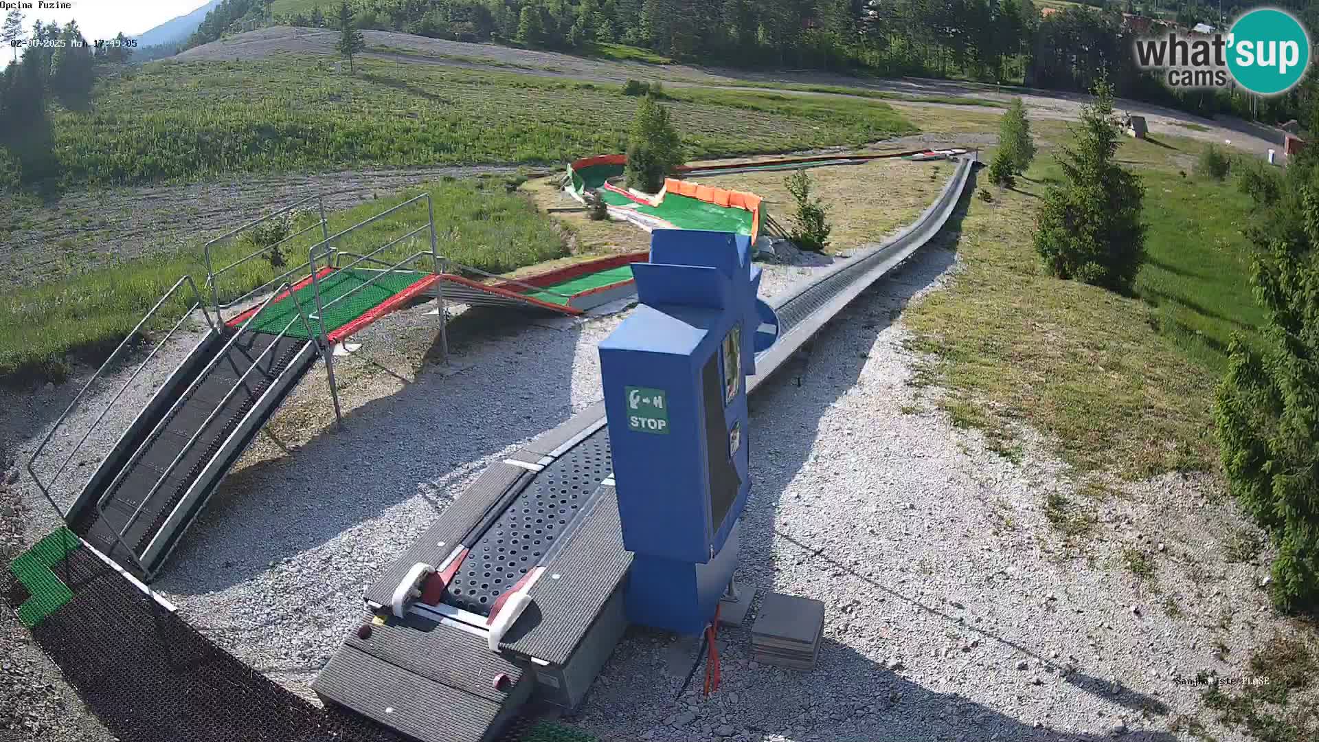 Live webcam Pista da slittino Fužine – Croazia