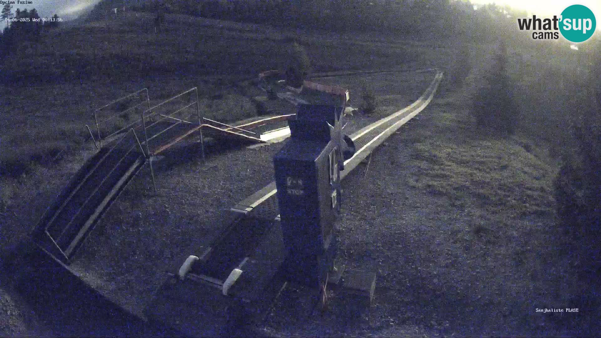 Live webcam Pista da slittino Fužine – Croazia