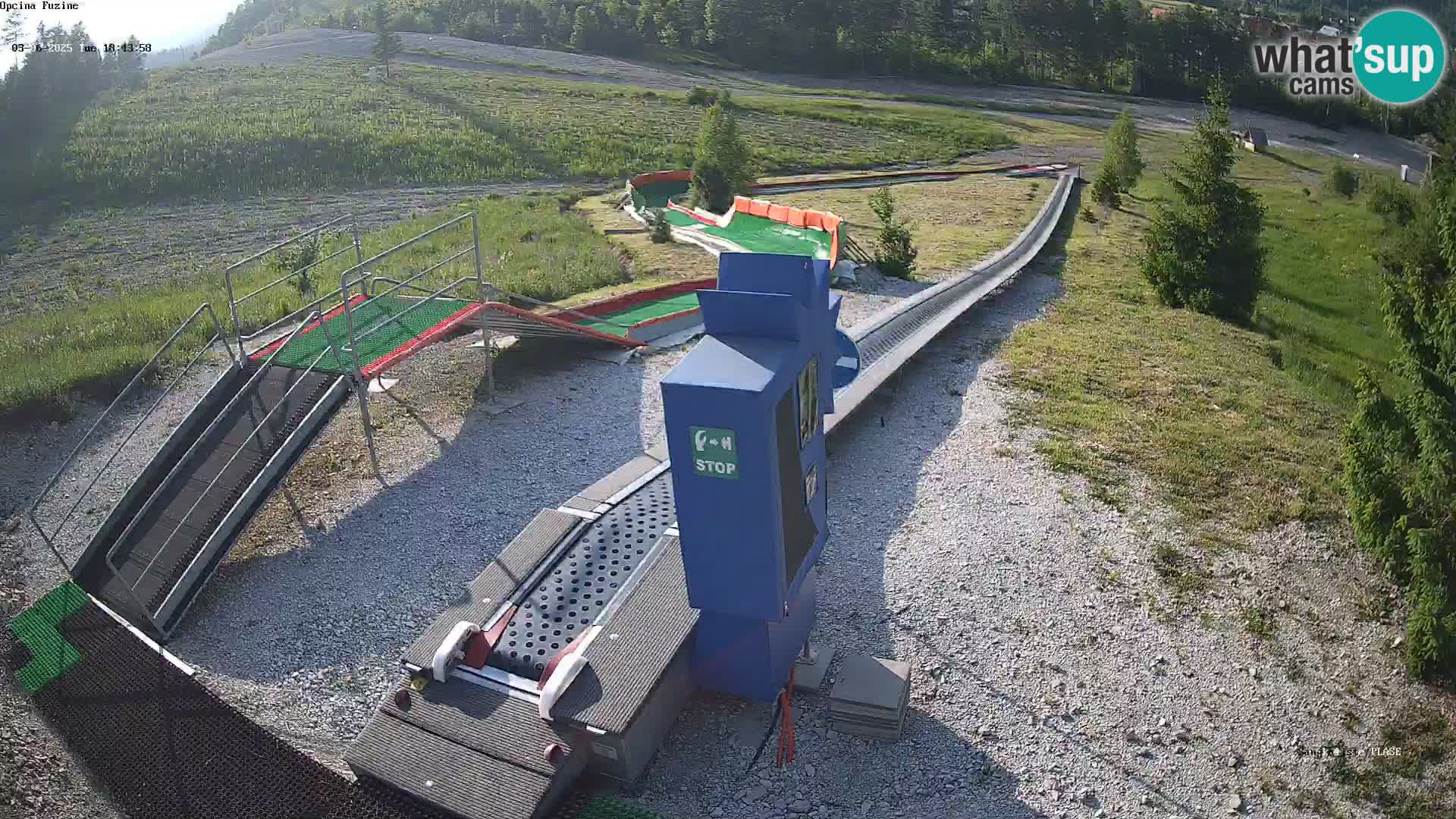 Webcam en direct Piste de luge de Fužine – Croatie