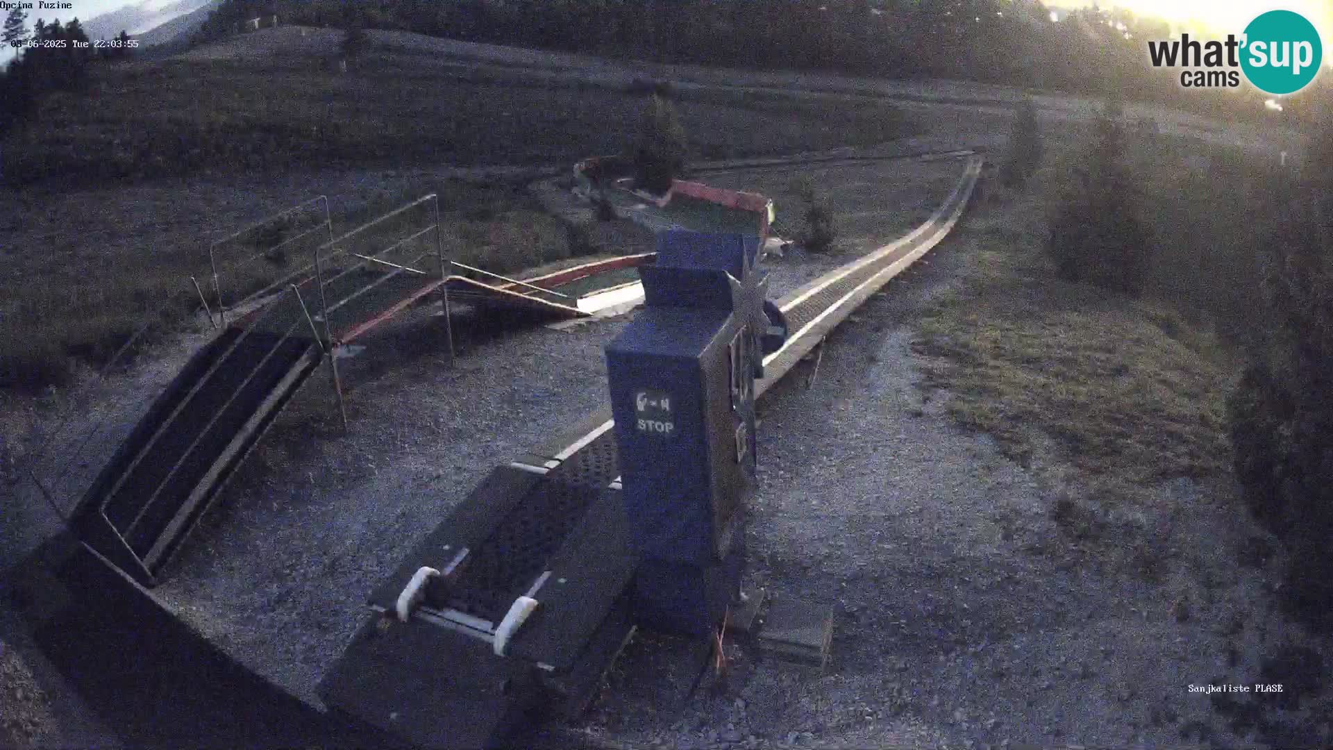 Webcam en direct Piste de luge de Fužine – Croatie
