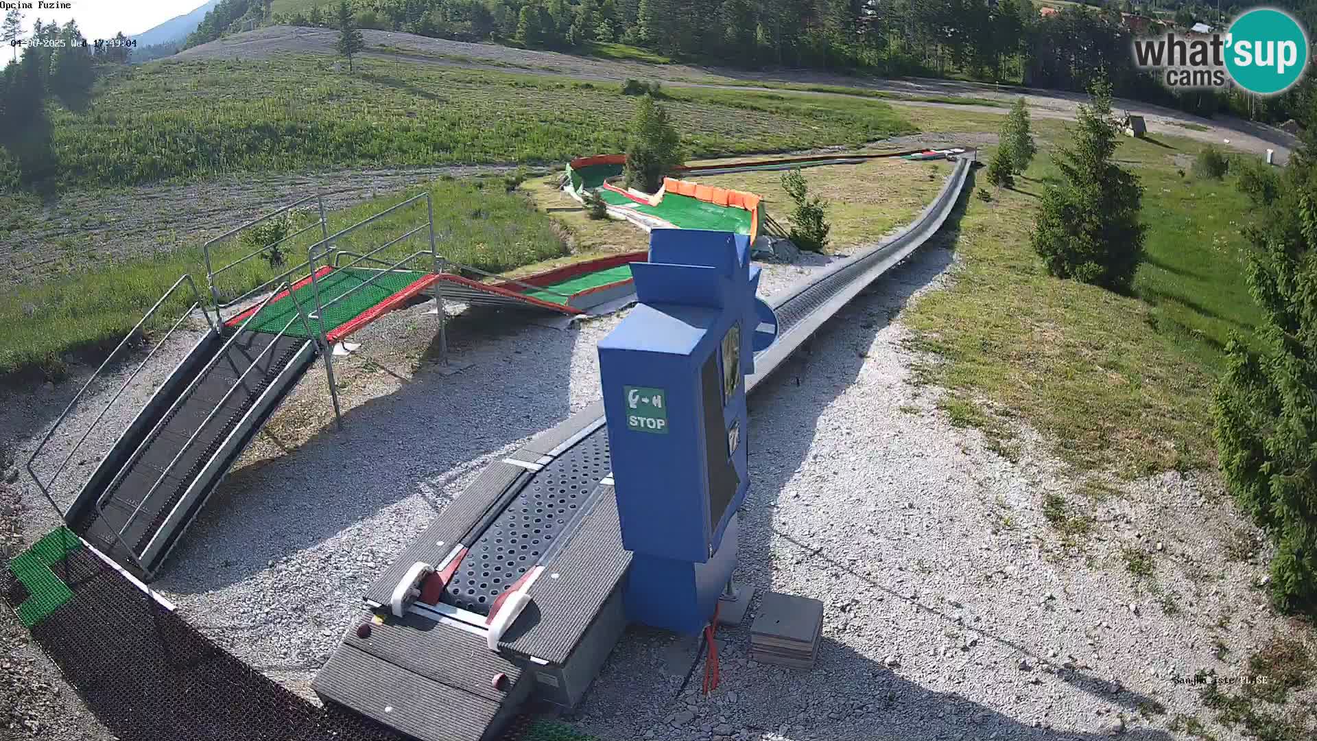Live webcam Pista da slittino Fužine – Croazia