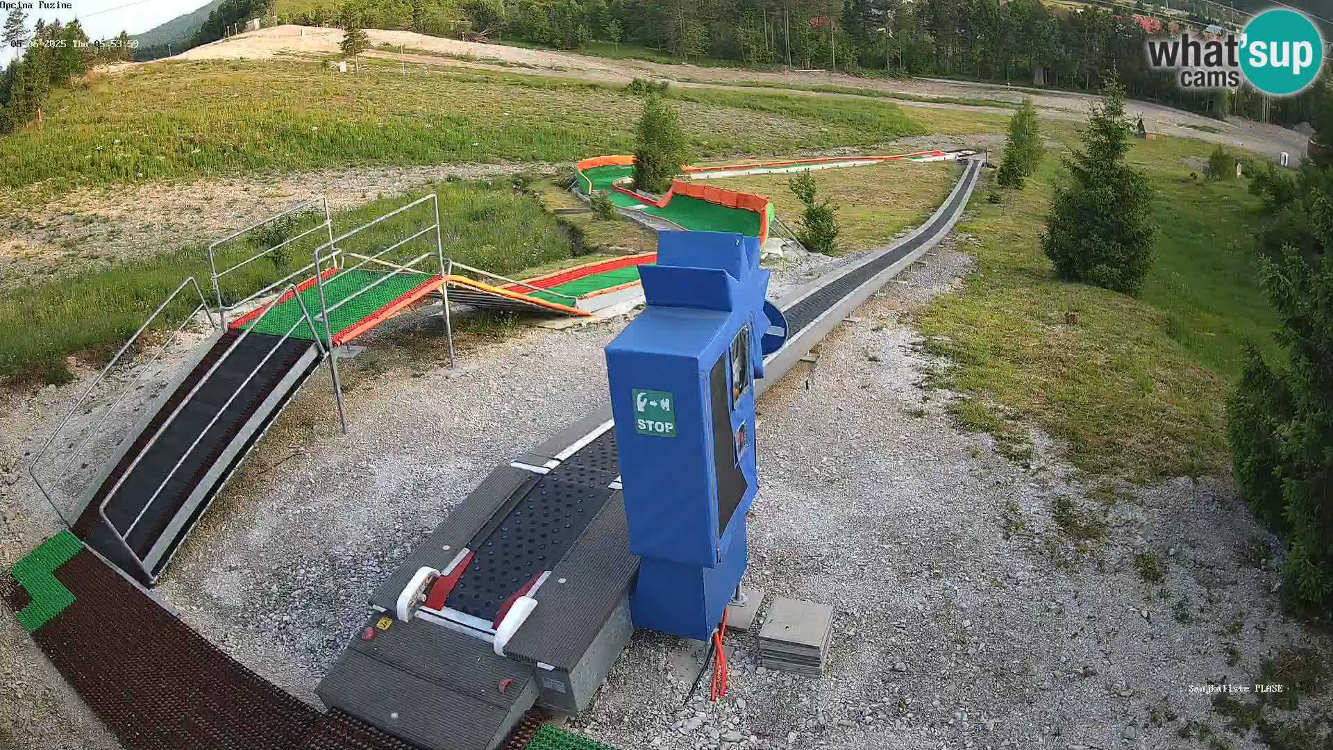Live webcam Fužine toboggan run – Croatia