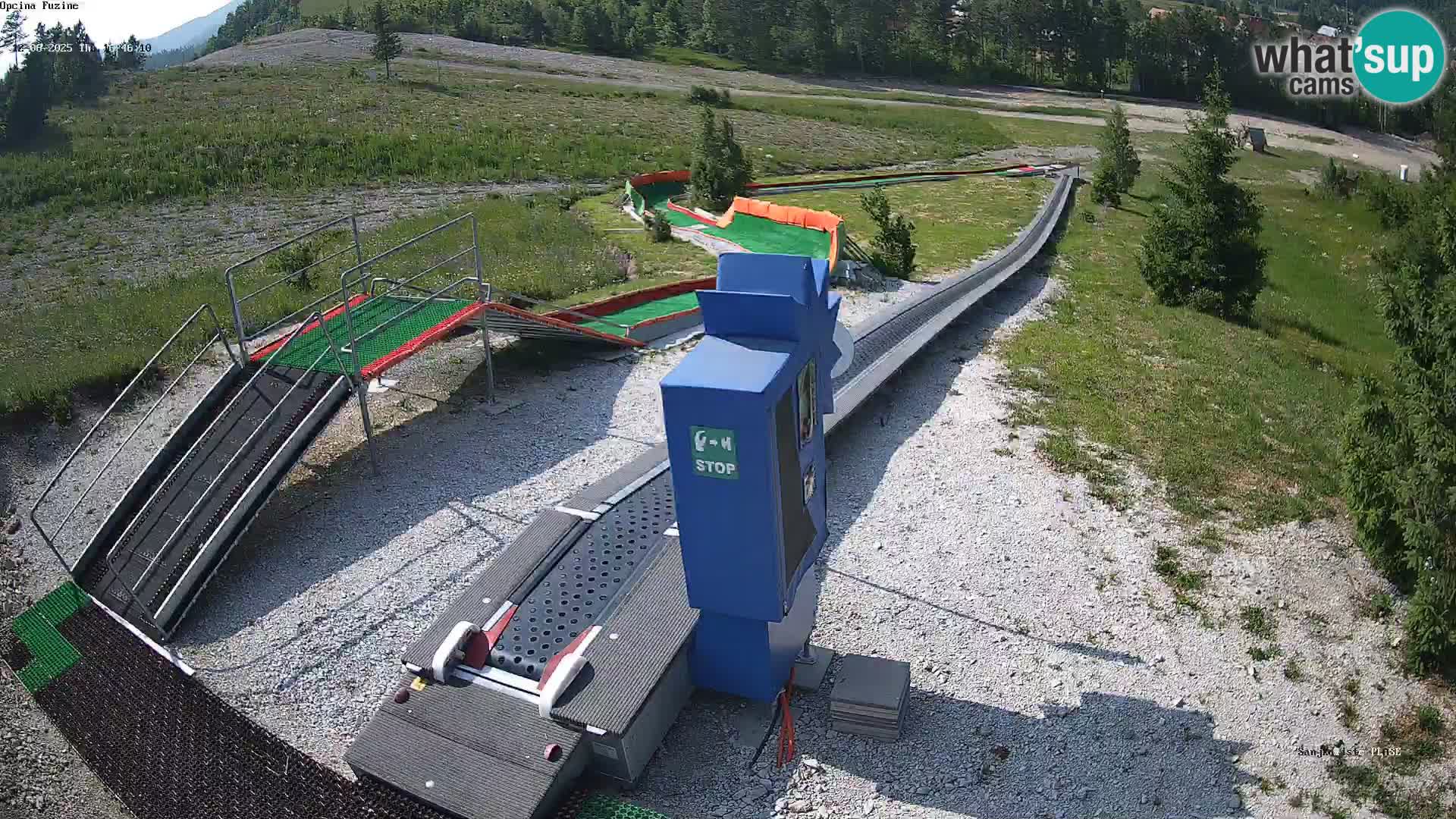 Live webcam Pista da slittino Fužine – Croazia