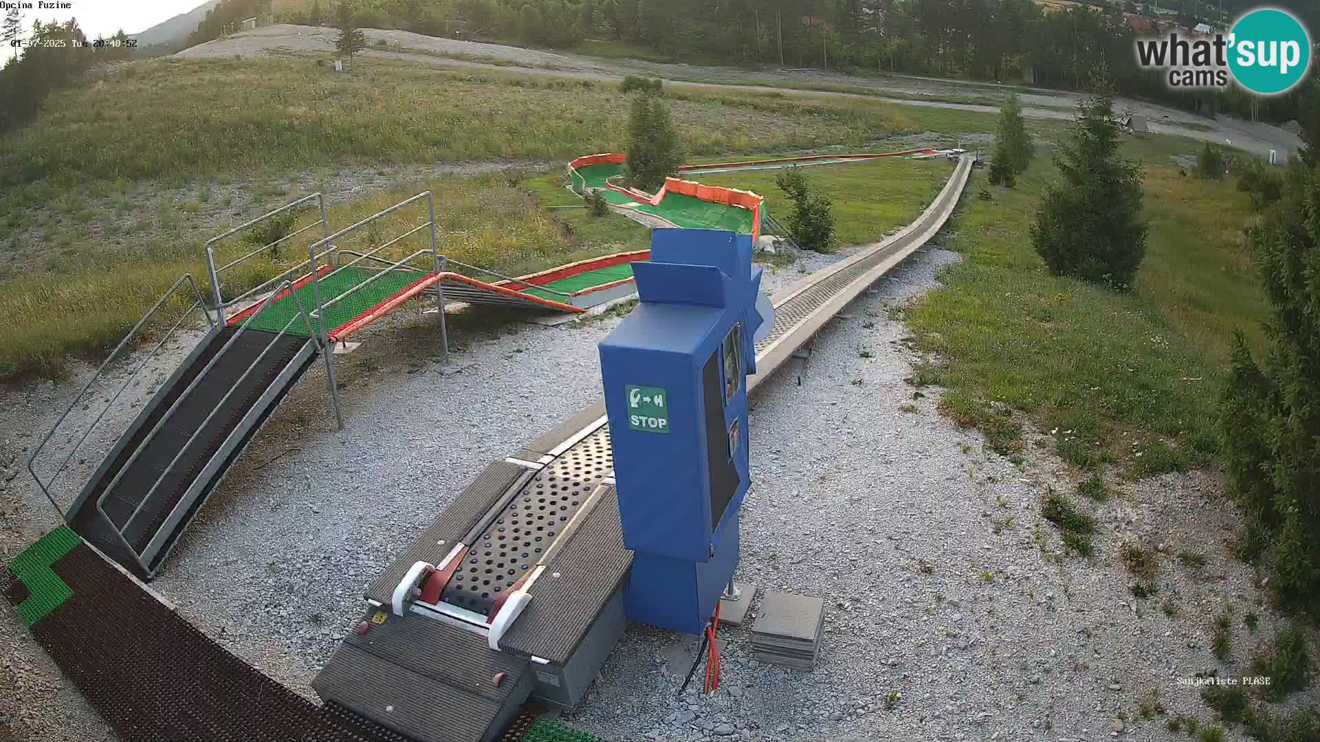 Live webcam Fužine toboggan run – Croatia