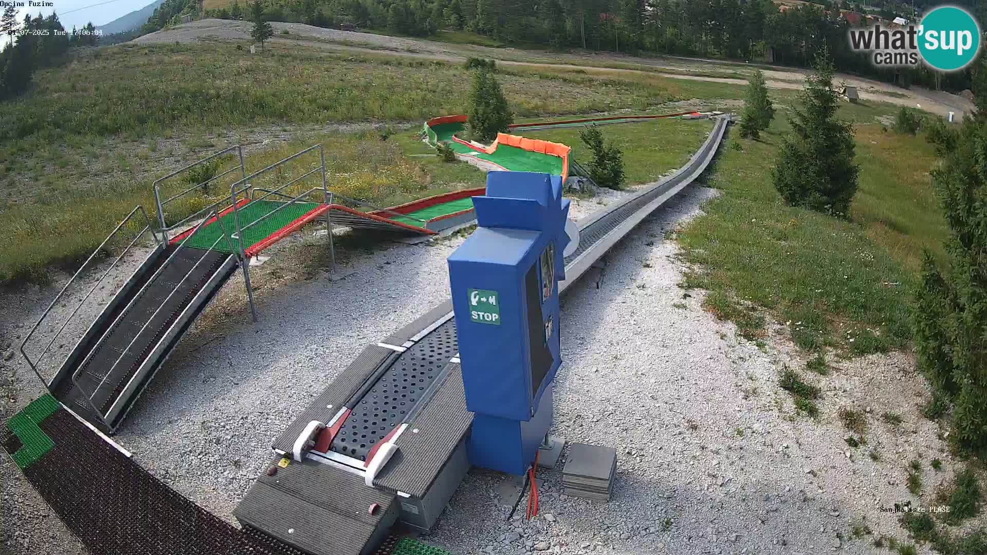 Webcam en direct Piste de luge de Fužine – Croatie