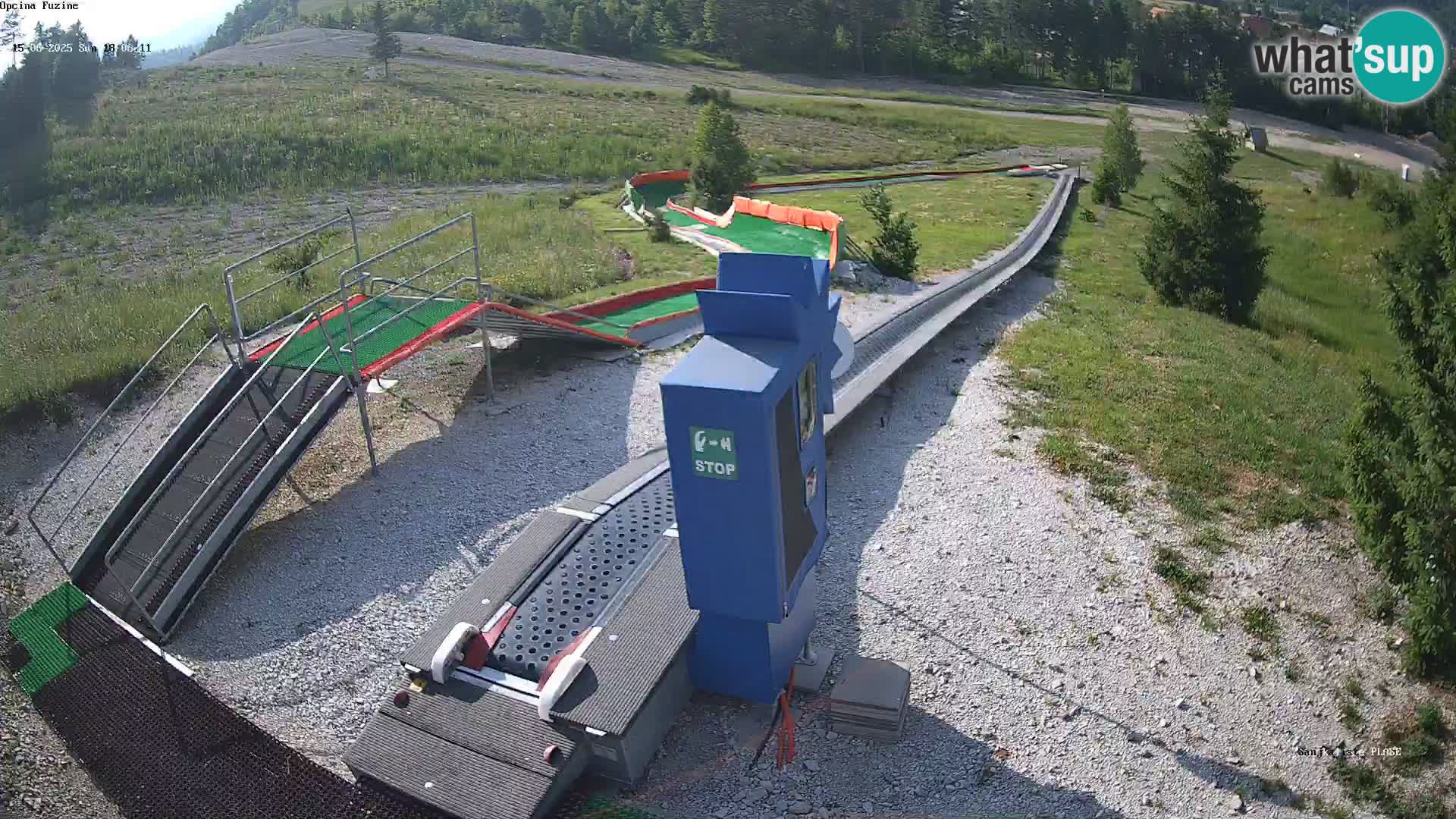 Live webcam Fužine toboggan run – Croatia