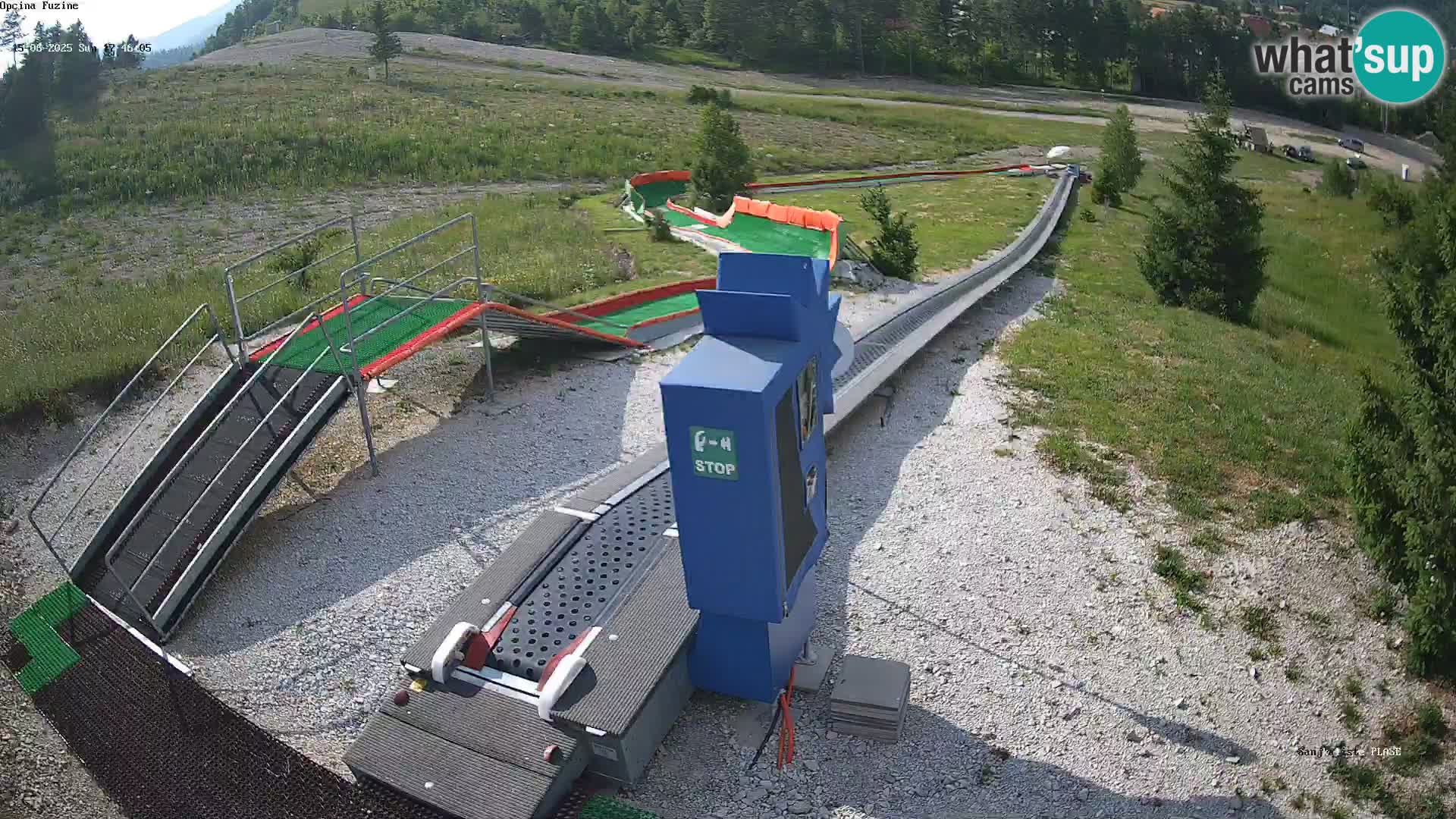 Live webcam Fužine toboggan run – Croatia