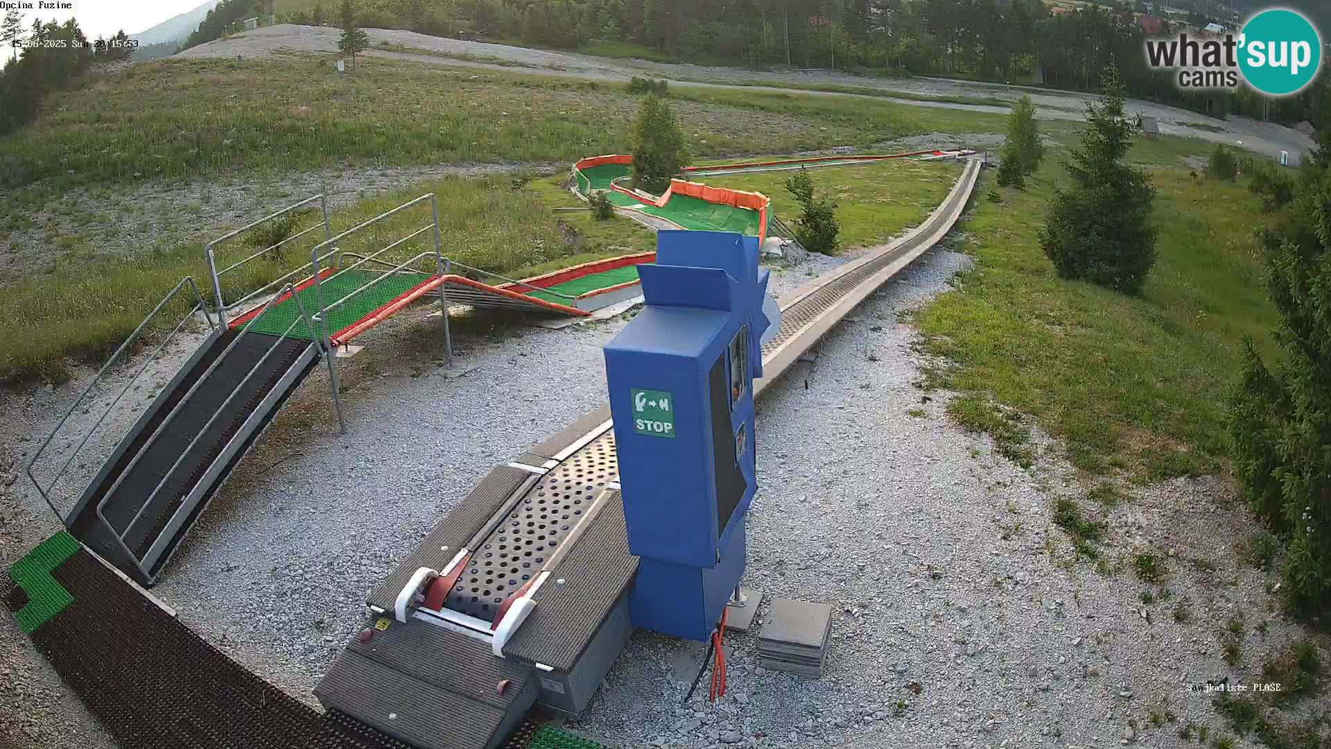 Live webcam Fužine toboggan run – Croatia