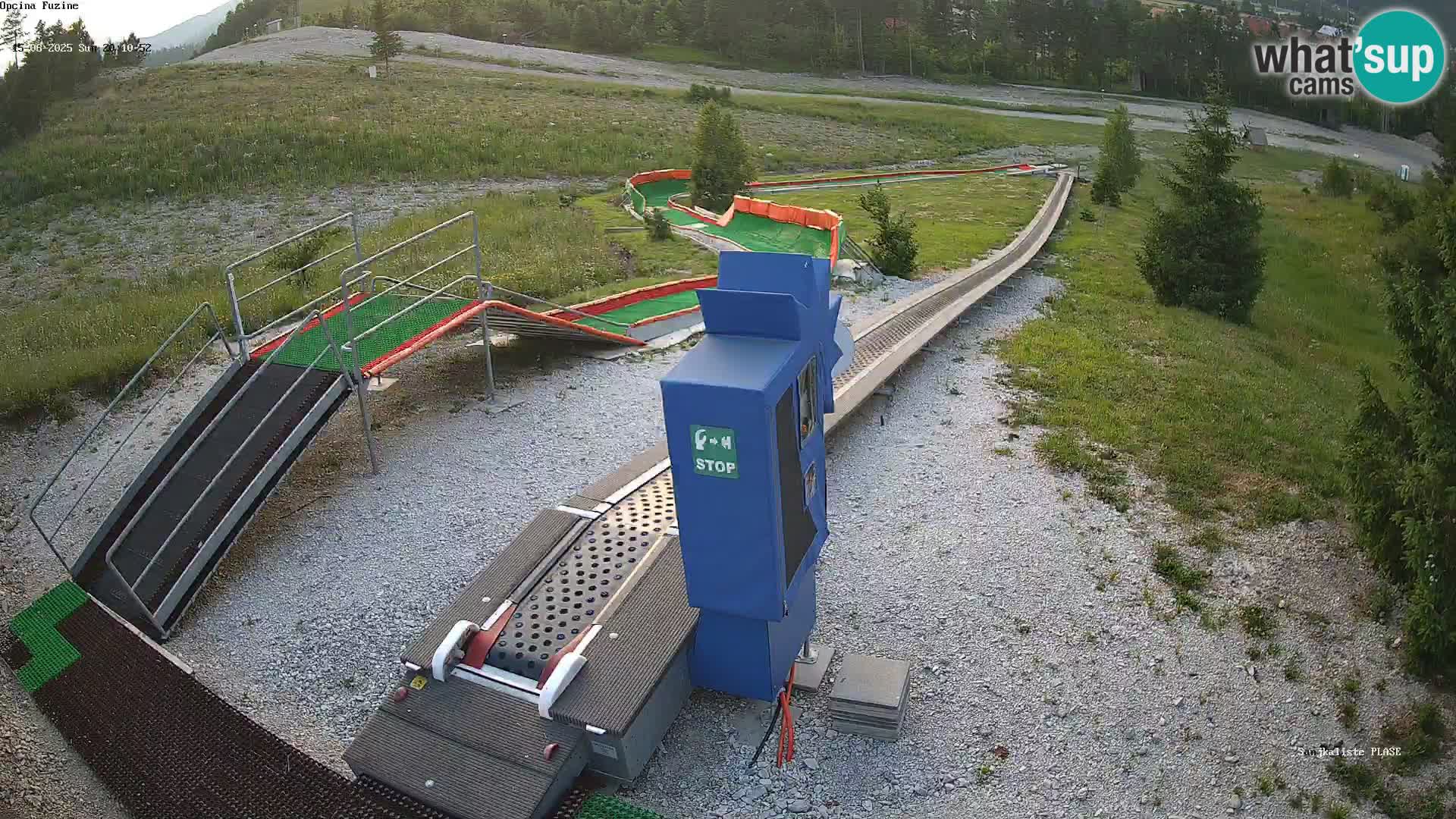 Live webcam Fužine toboggan run – Croatia
